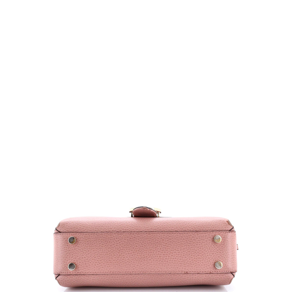 Interlocking Top Handle Bag Leather Medium