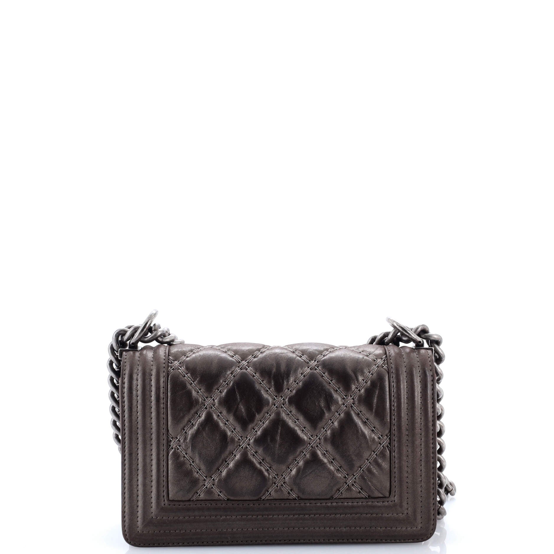 Stitch Boy Flap Bag Quilted Calfskin Small