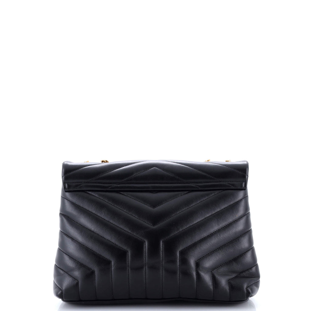 Loulou Shoulder Bag Matelasse Chevron Leather Medium