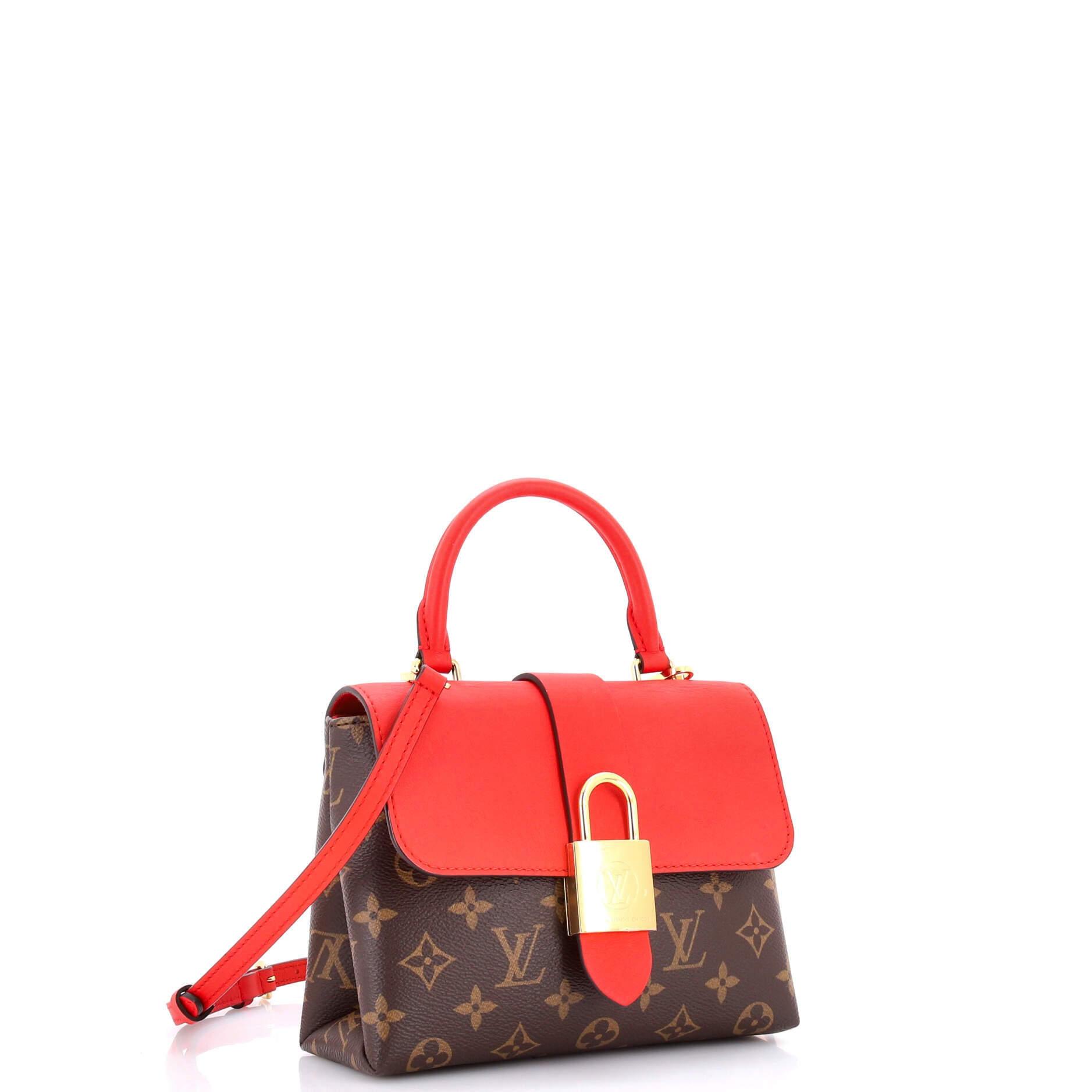 Locky Handbag Monogram Canvas with Leather BB