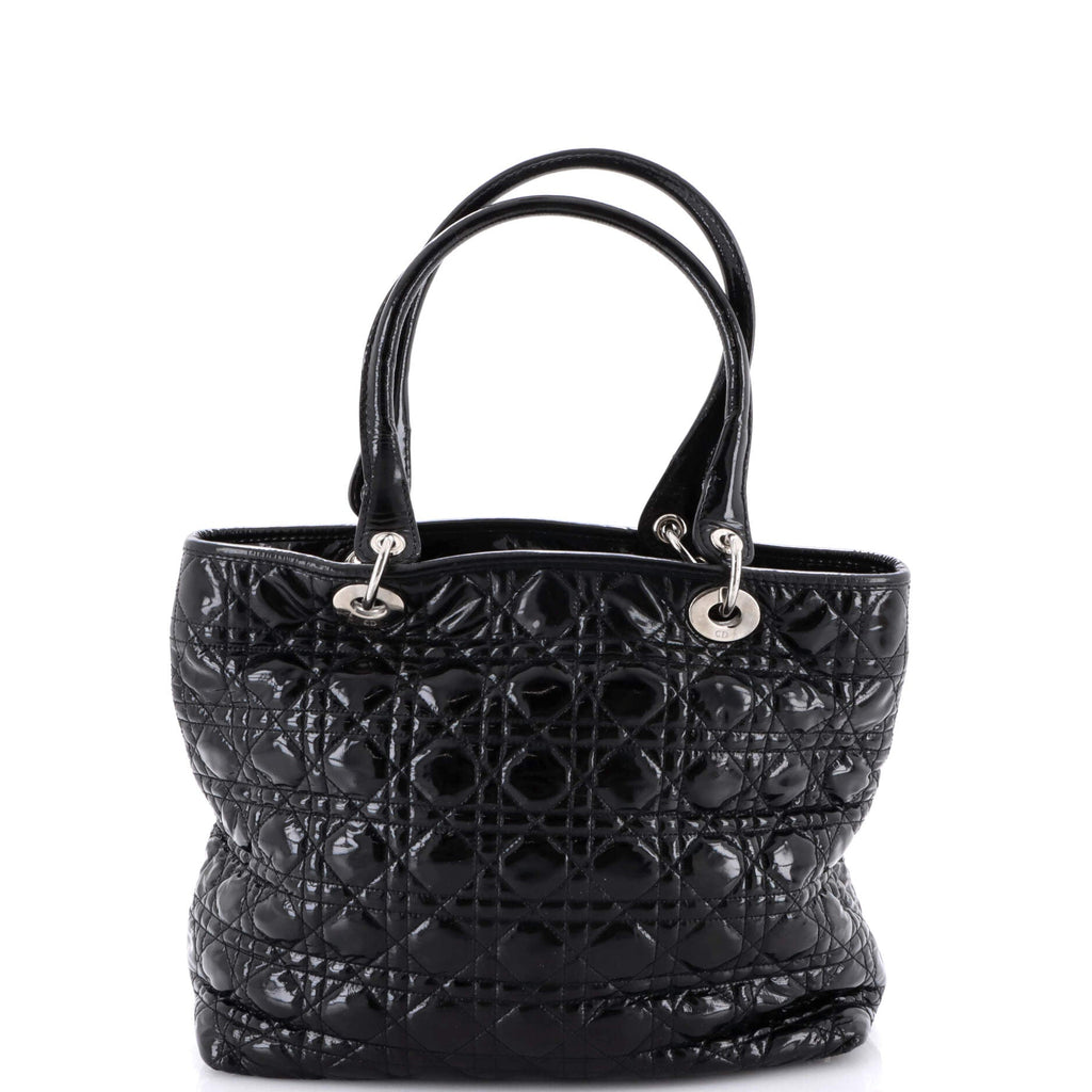 Lady Dior Soft Tote Cannage Quilt Patent Large