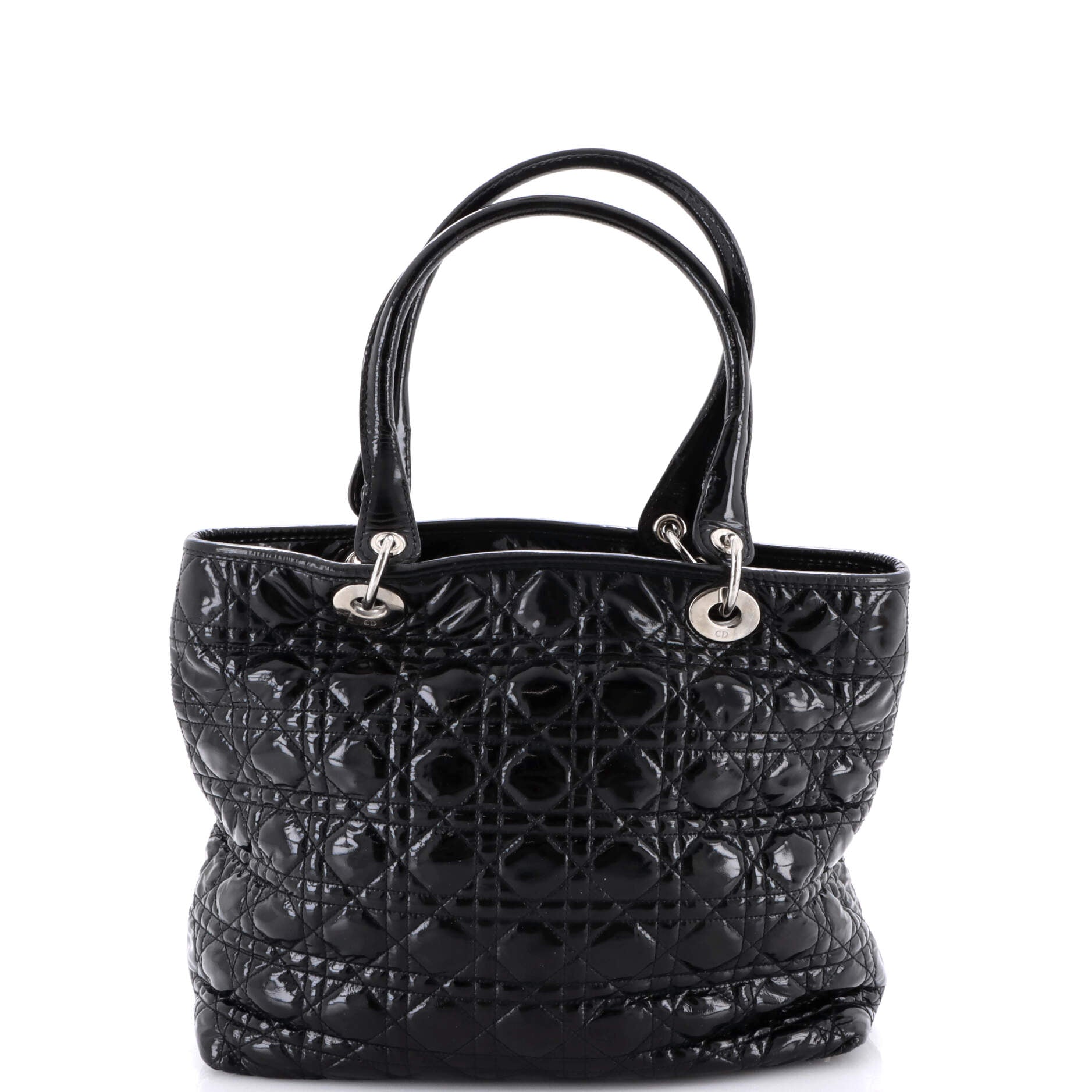 Lady Dior Soft Tote Cannage Quilt Patent Large