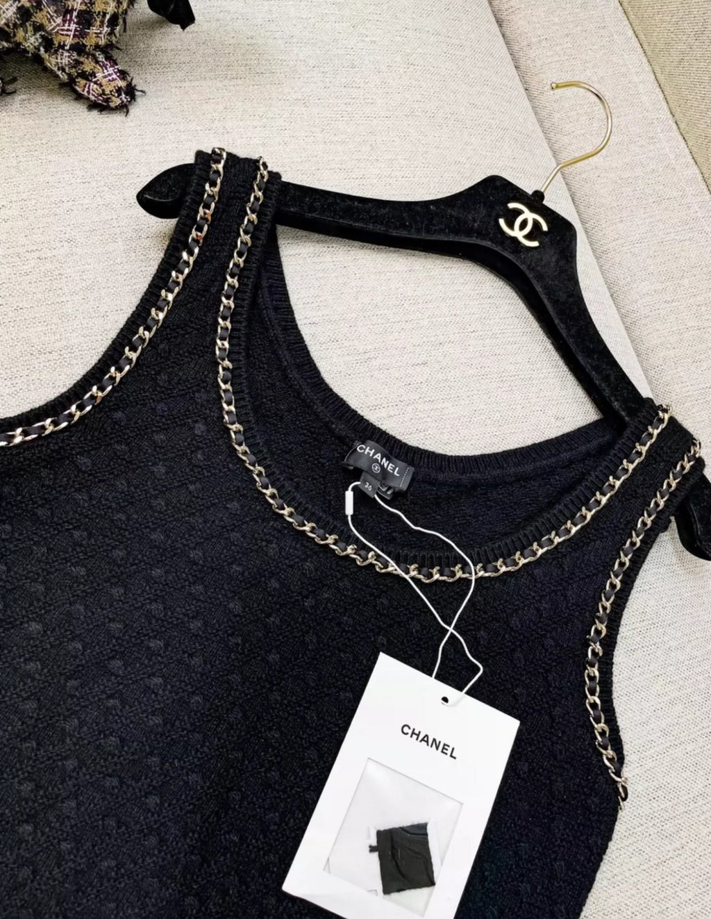 Chanel 23B black top