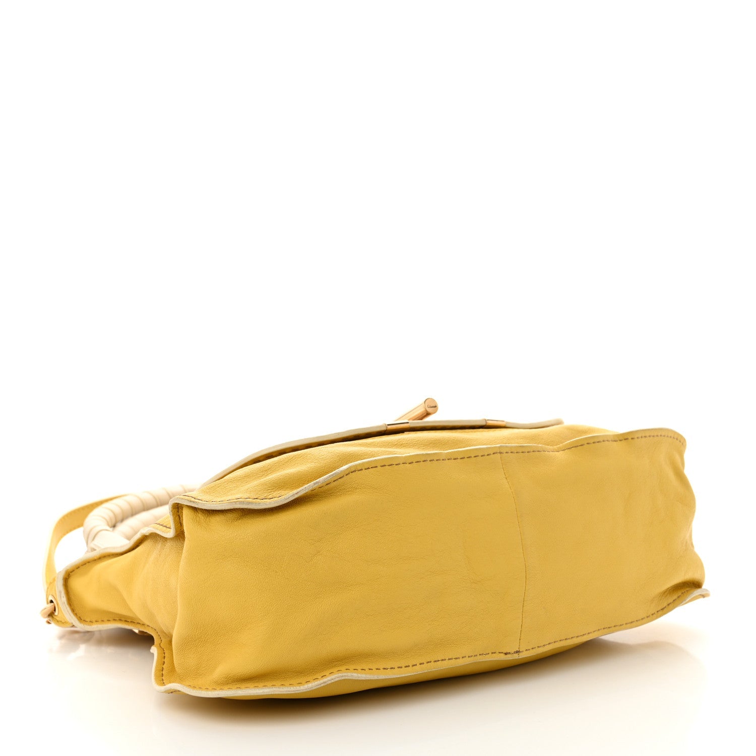 Calfskin Medium Marcie Lock Satchel Mimosa