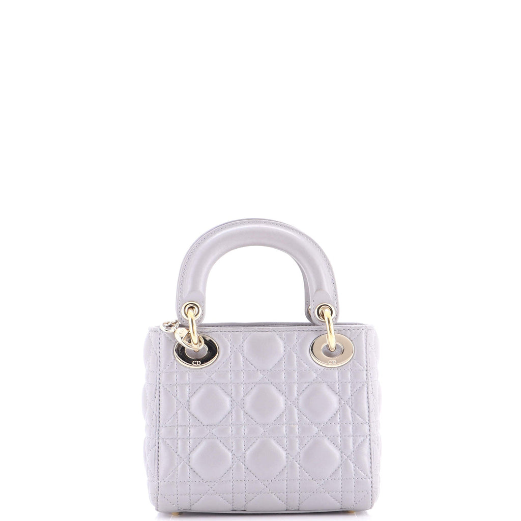 Lady Dior Chain Bag Cannage Quilt Lambskin Mini