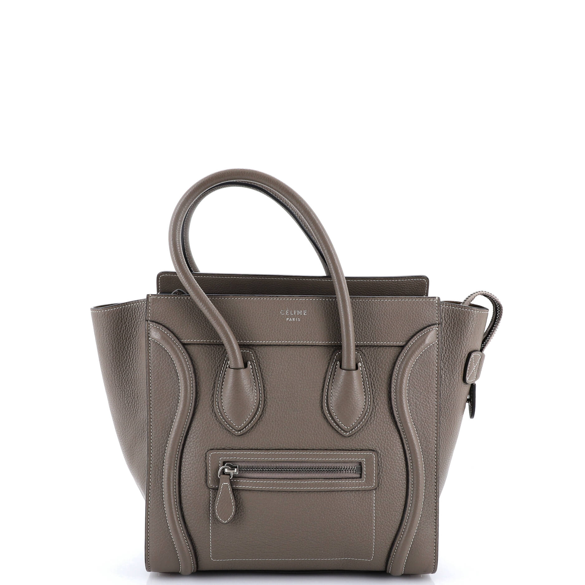 Luggage Bag Grainy Leather Micro