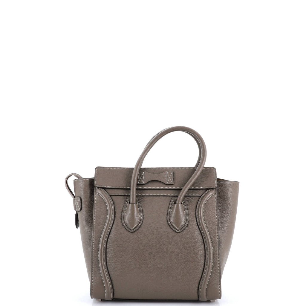 Luggage Bag Grainy Leather Micro