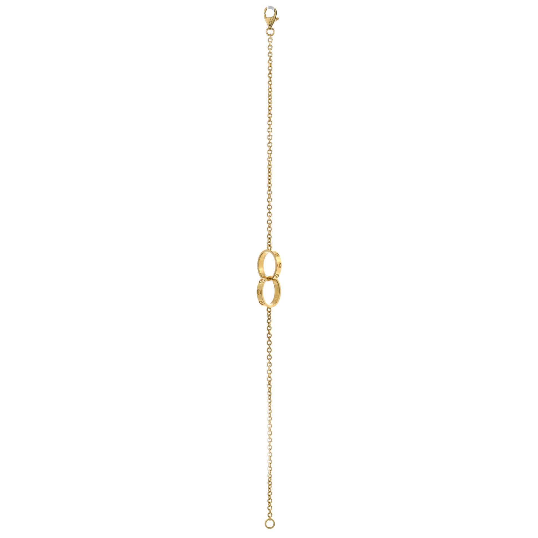 Love Interlocking Bracelet 18K Yellow Gold 19