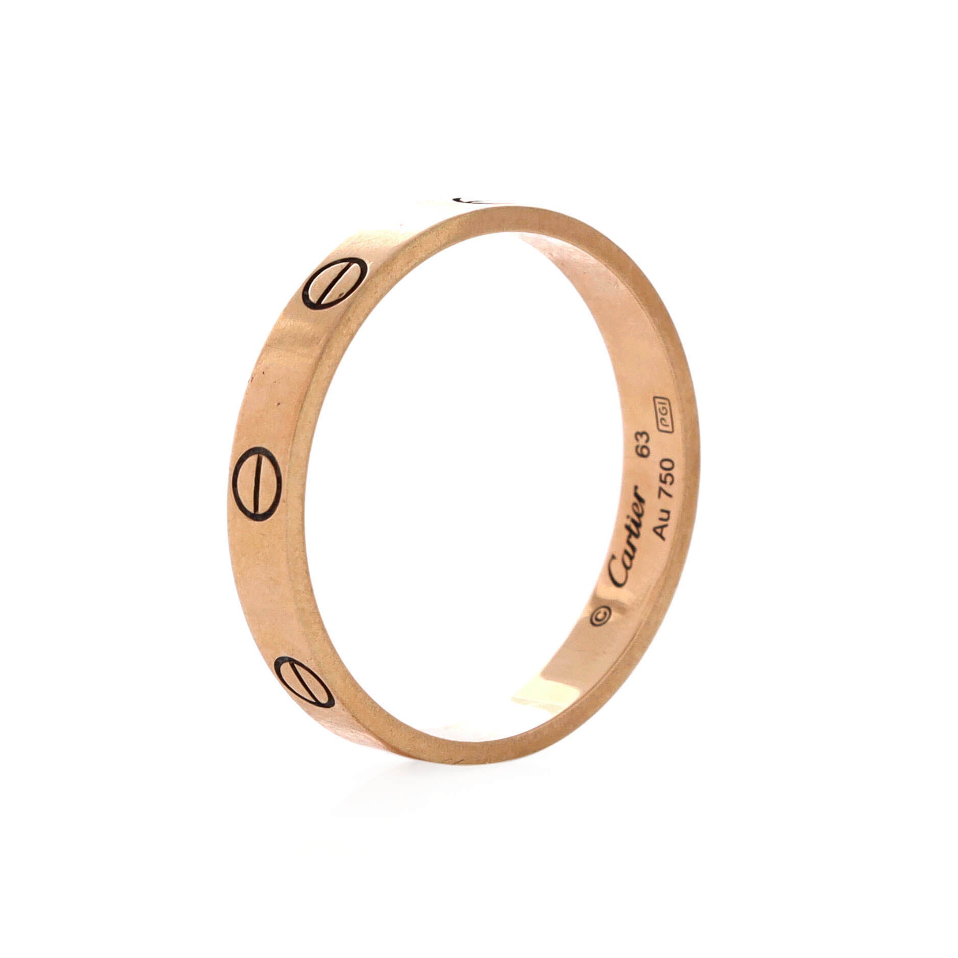 Love Wedding Band Ring 18K Rose Gold