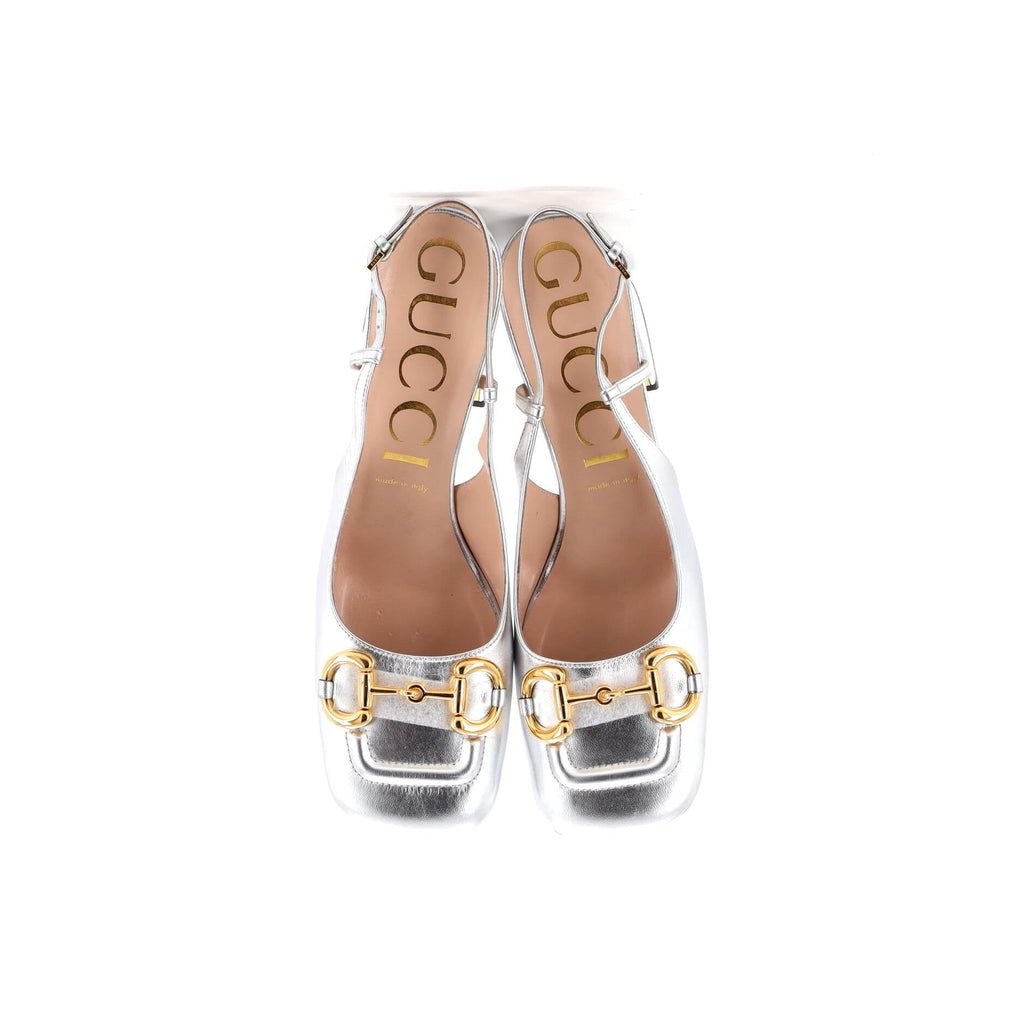 Women's Horsebit Slingback Pumps Leather