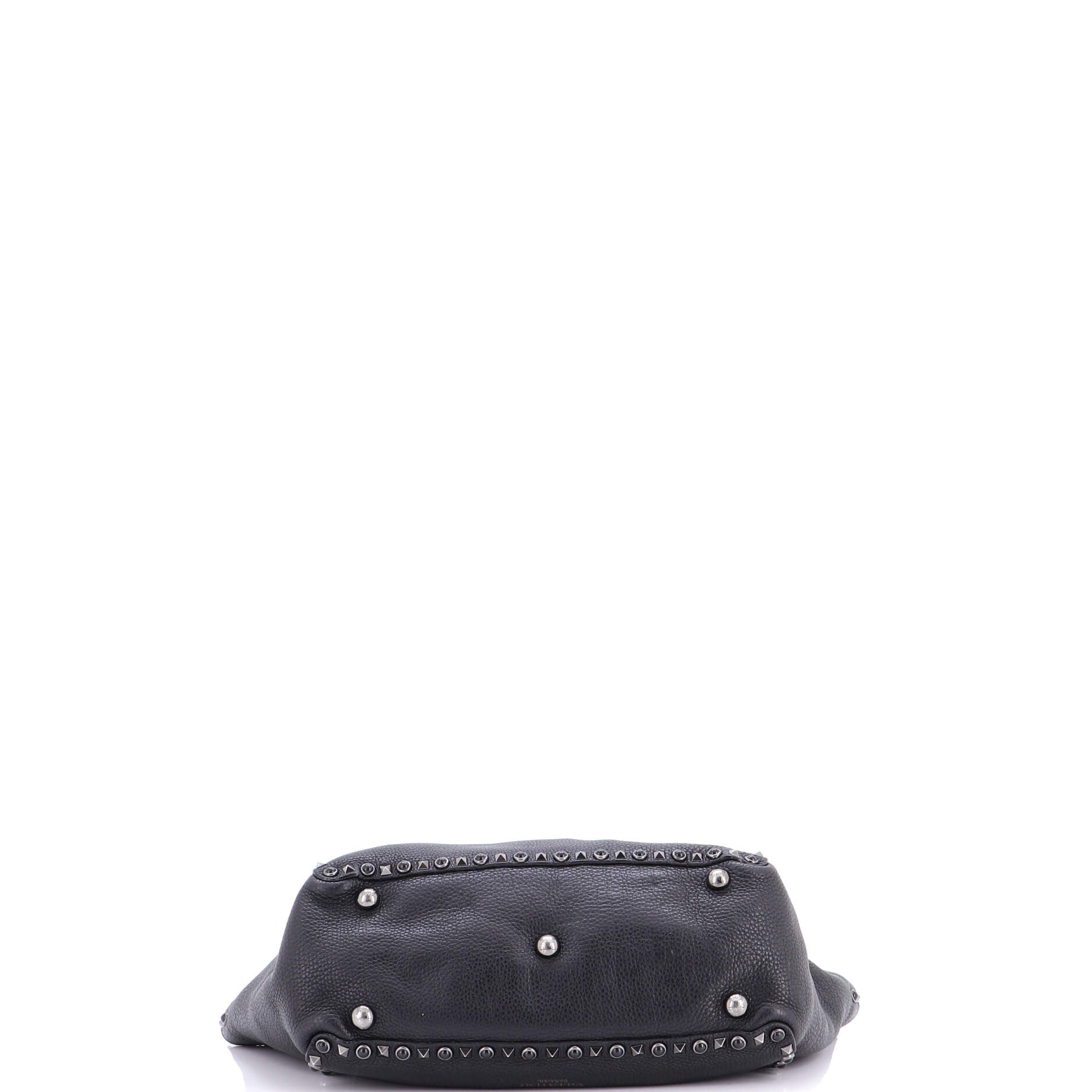 Rolling Rockstud Tote Leather with Cabochons Medium