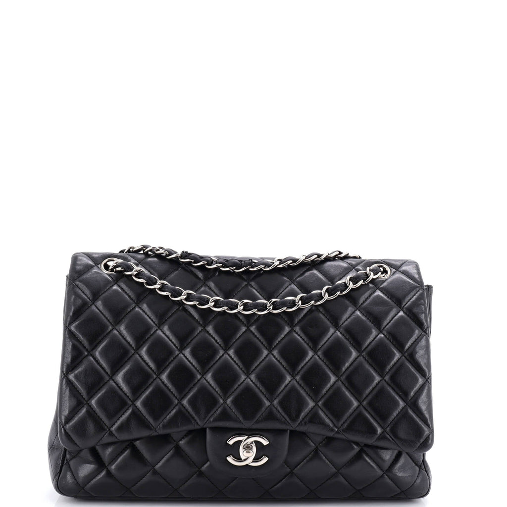 Classic Single Flap Bag Quilted Lambskin Maxi