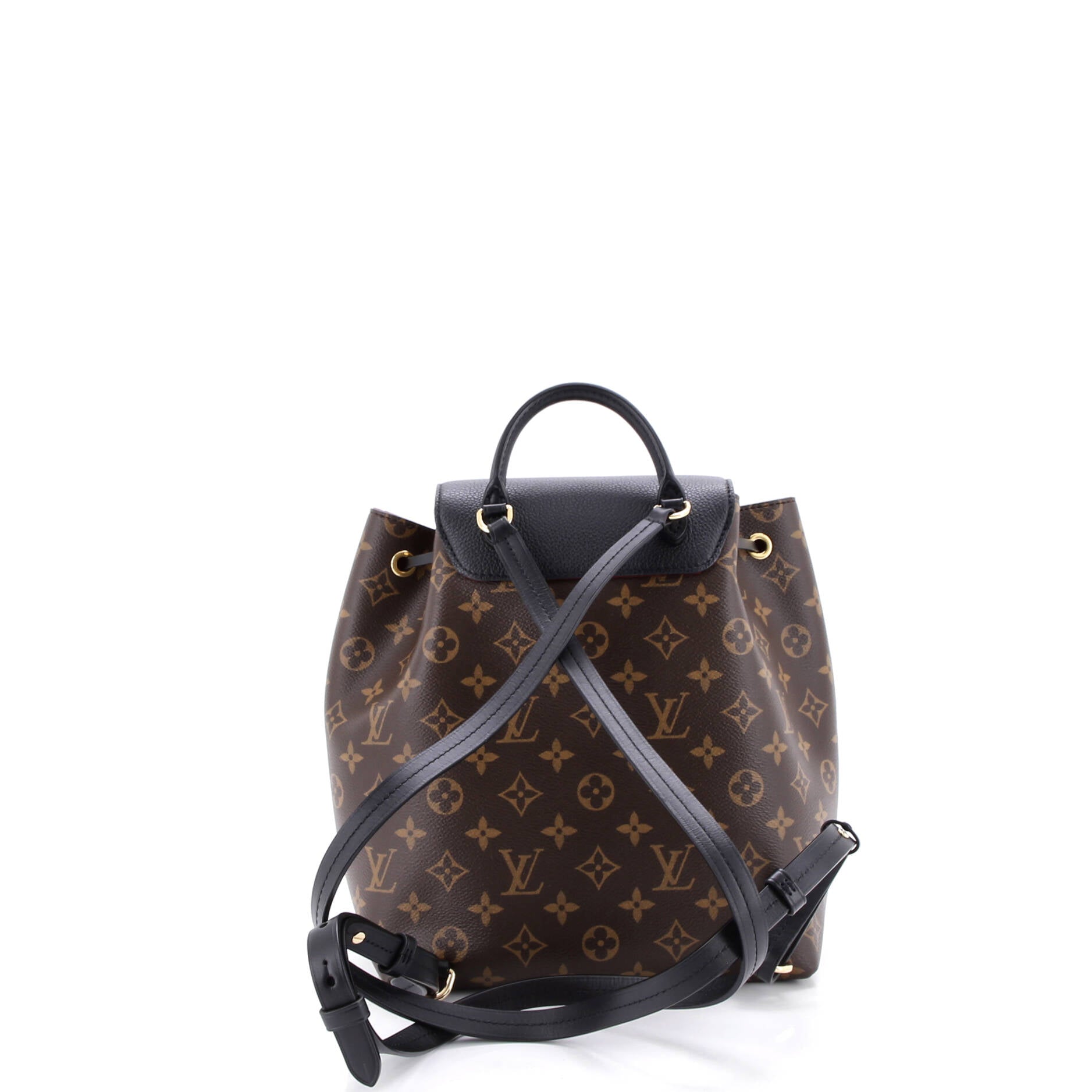 Montsouris NM Backpack Monogram Canvas with Leather PM