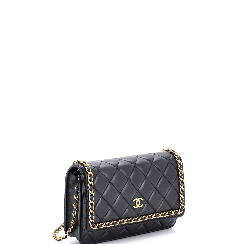 Chain Around Wallet on Chain Quilted Lambskin