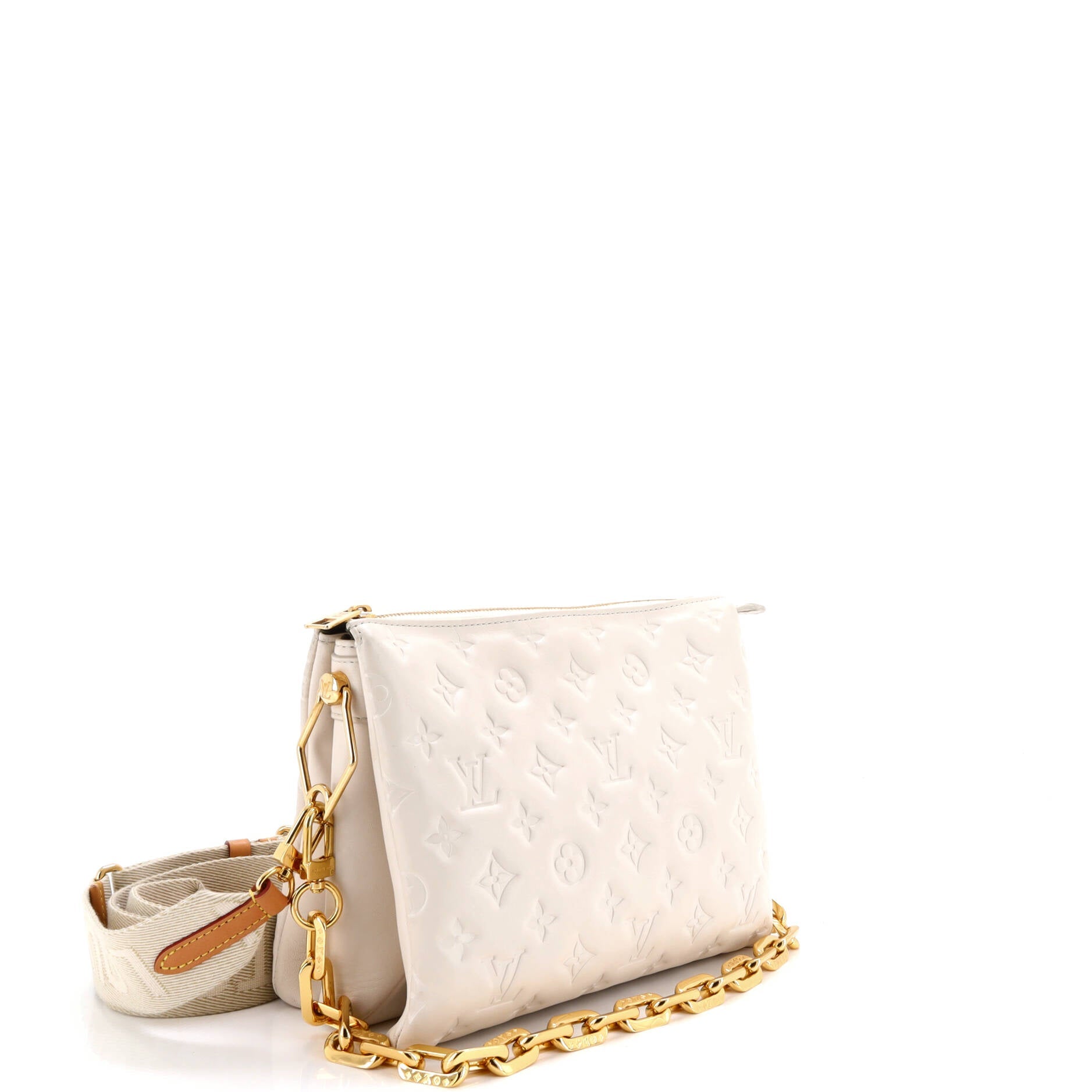 Coussin Bag Monogram Embossed Lambskin PM