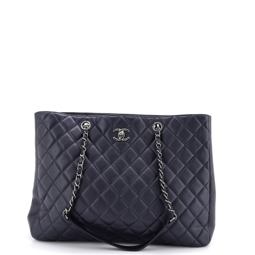 Classic CC Shopping Tote Quilted Calfskin Large
