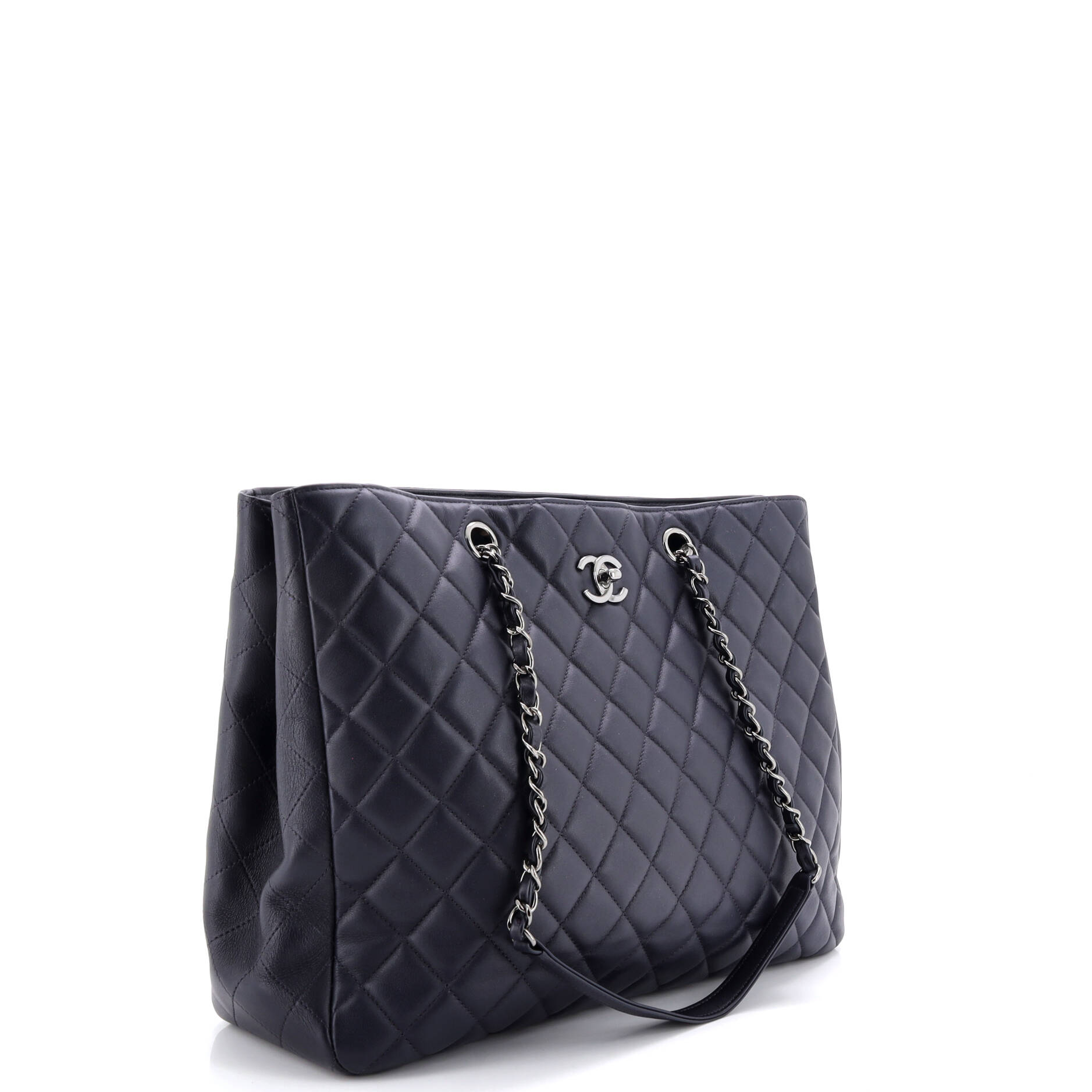 Classic CC Shopping Tote Quilted Calfskin Large