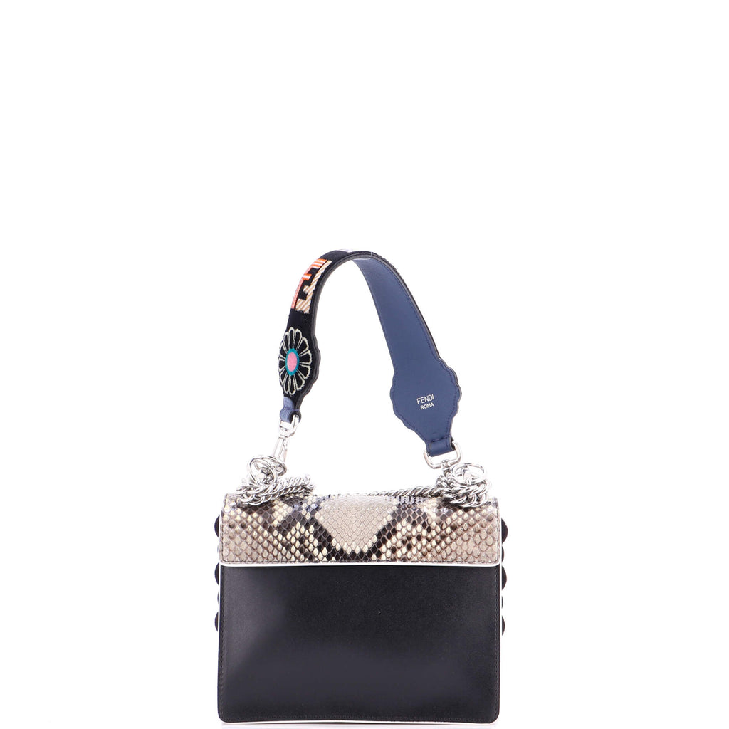 Eyelet Kan I Bag Leather and Python Small