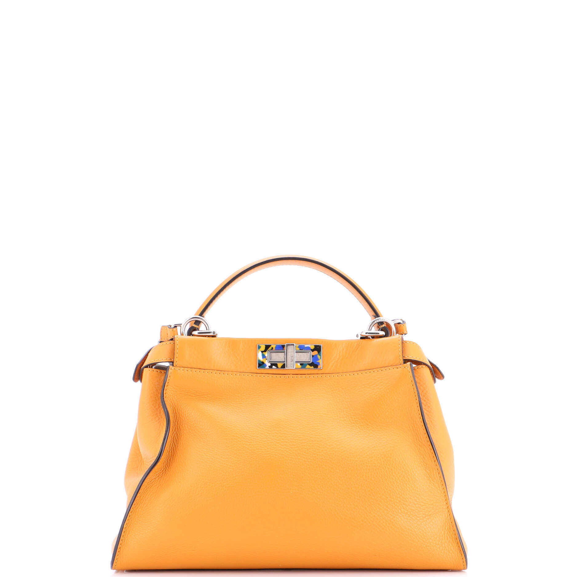 Peekaboo Bag Leather with Plexiglass Detail Regular