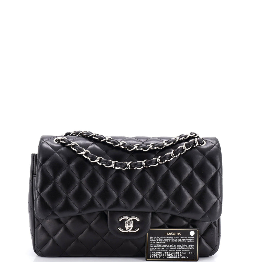Classic Double Flap Bag Quilted Lambskin Jumbo