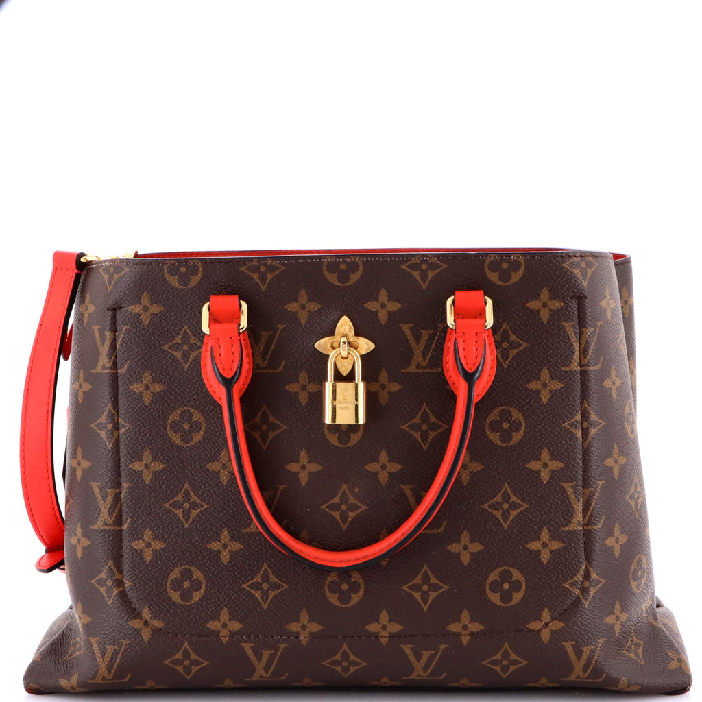 Flower Tote Monogram Canvas with Leather