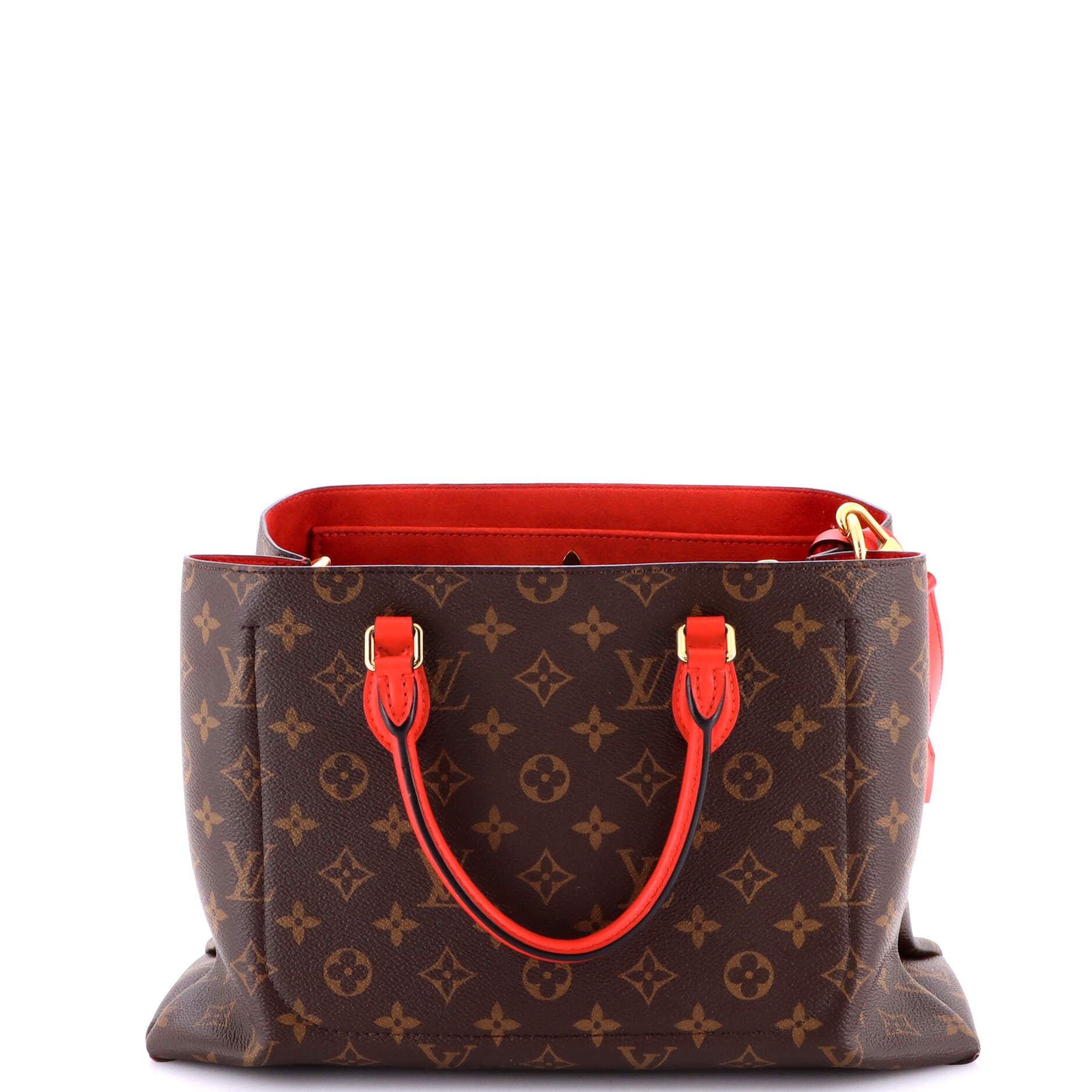 Flower Tote Monogram Canvas with Leather
