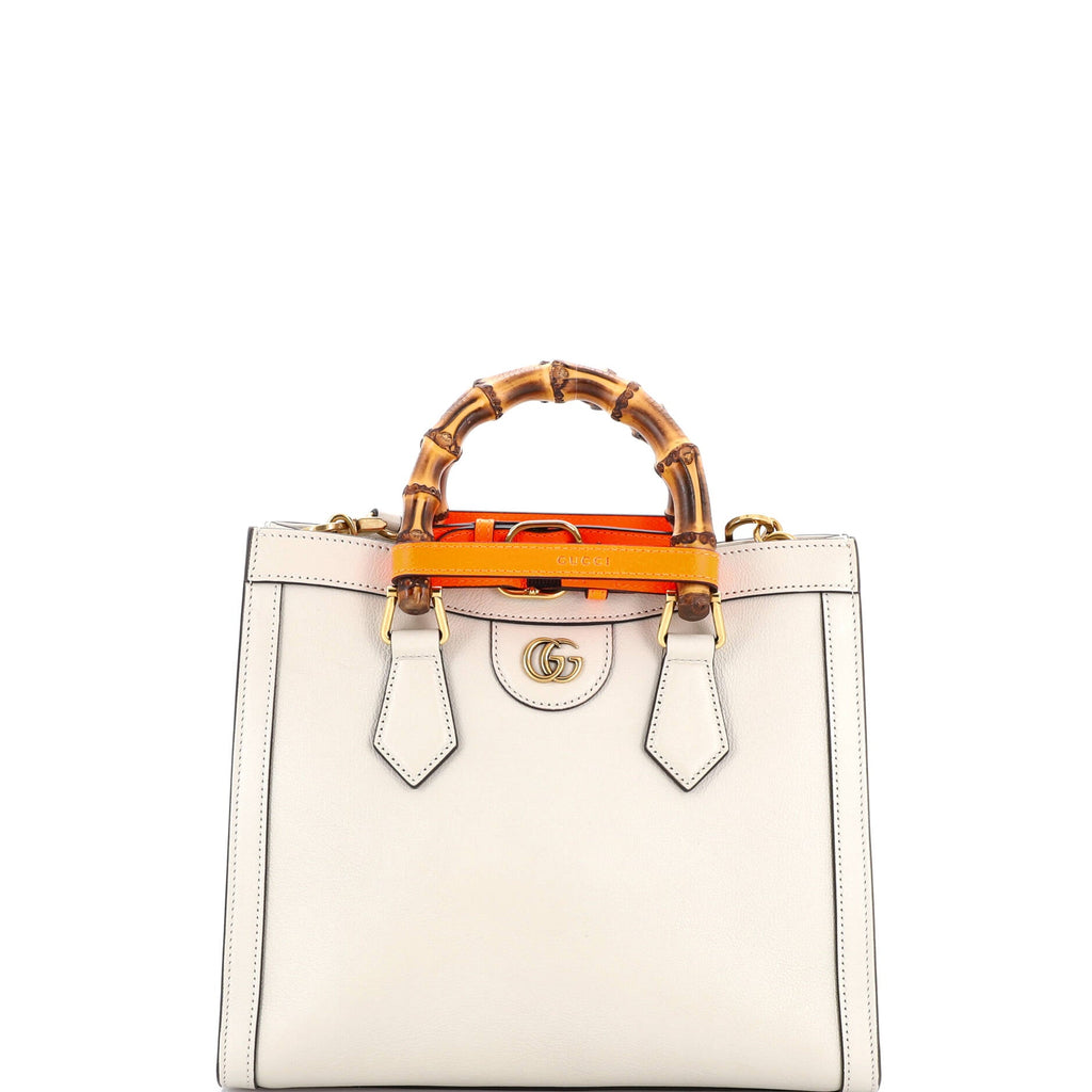 Diana NM Bamboo Handle Tote Leather Small