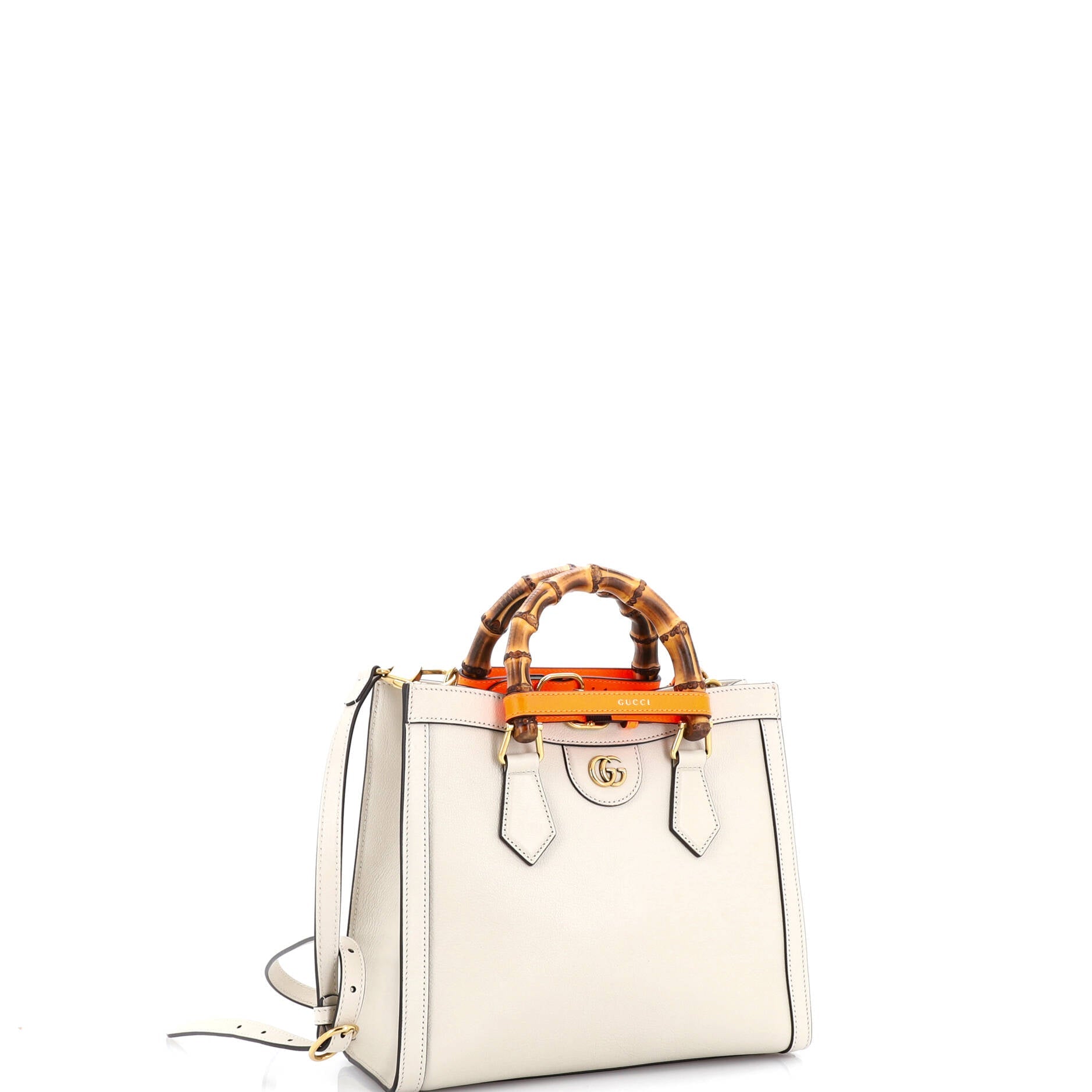 Diana NM Bamboo Handle Tote Leather Small