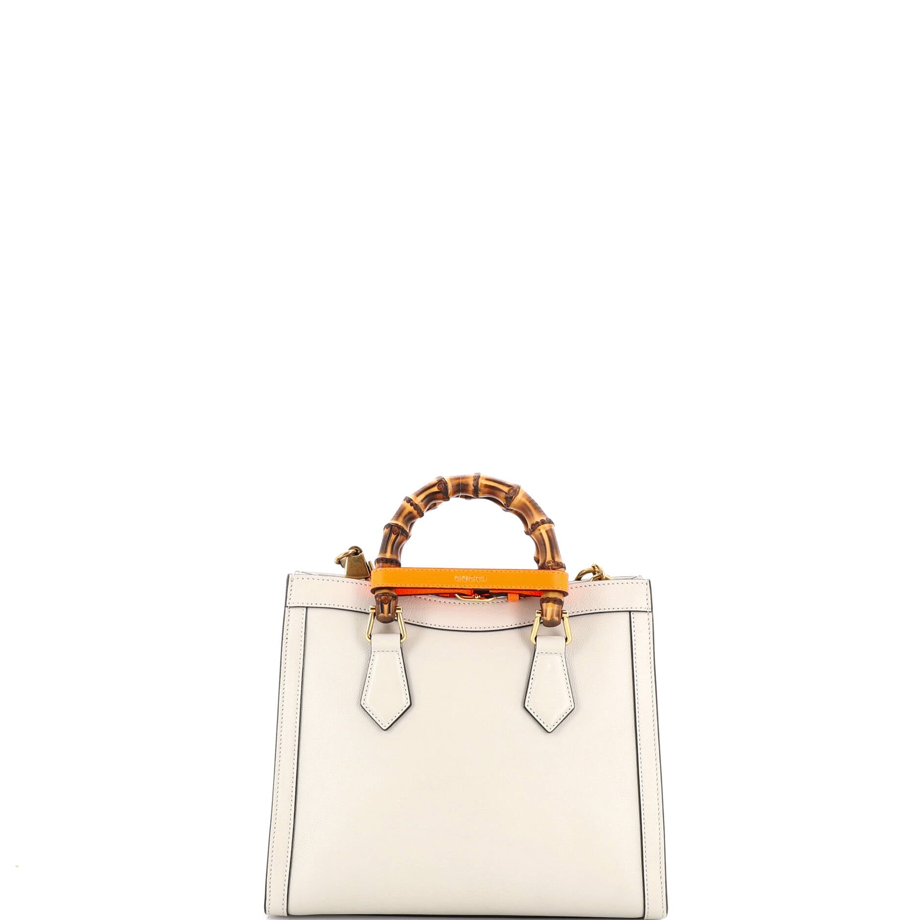 Diana NM Bamboo Handle Tote Leather Small