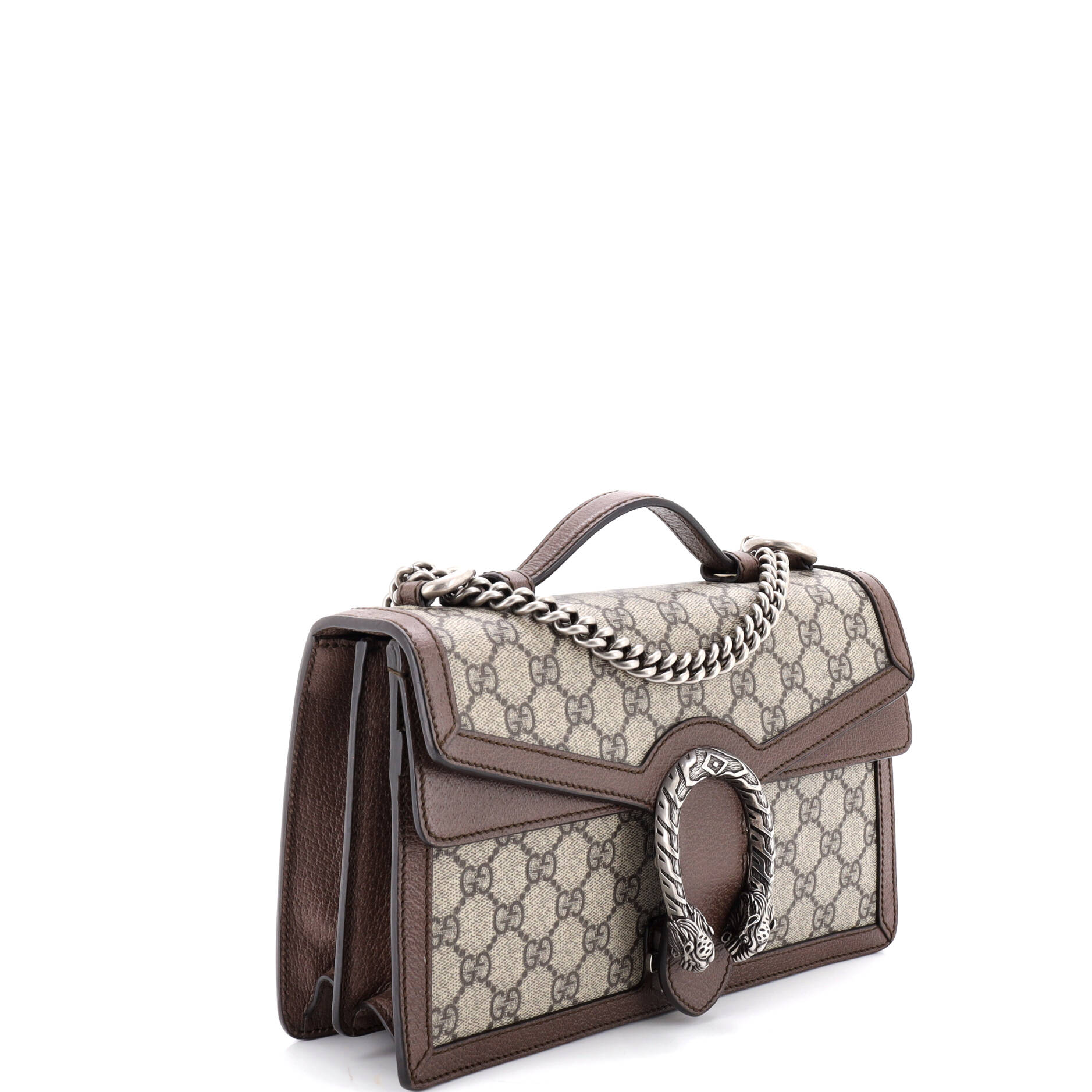 Dionysus Top Handle Chain Bag GG Coated Canvas Small
