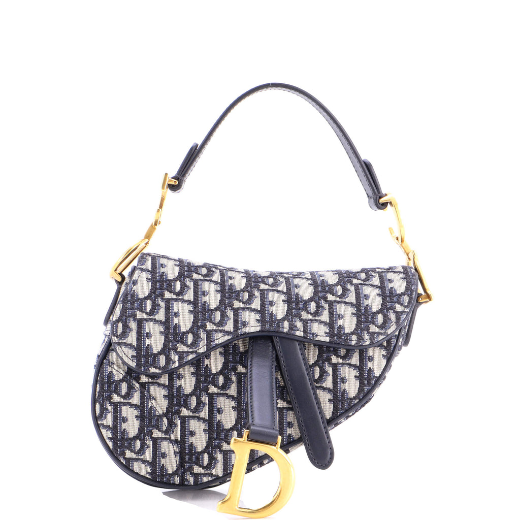 Saddle Handbag Oblique Canvas Mini