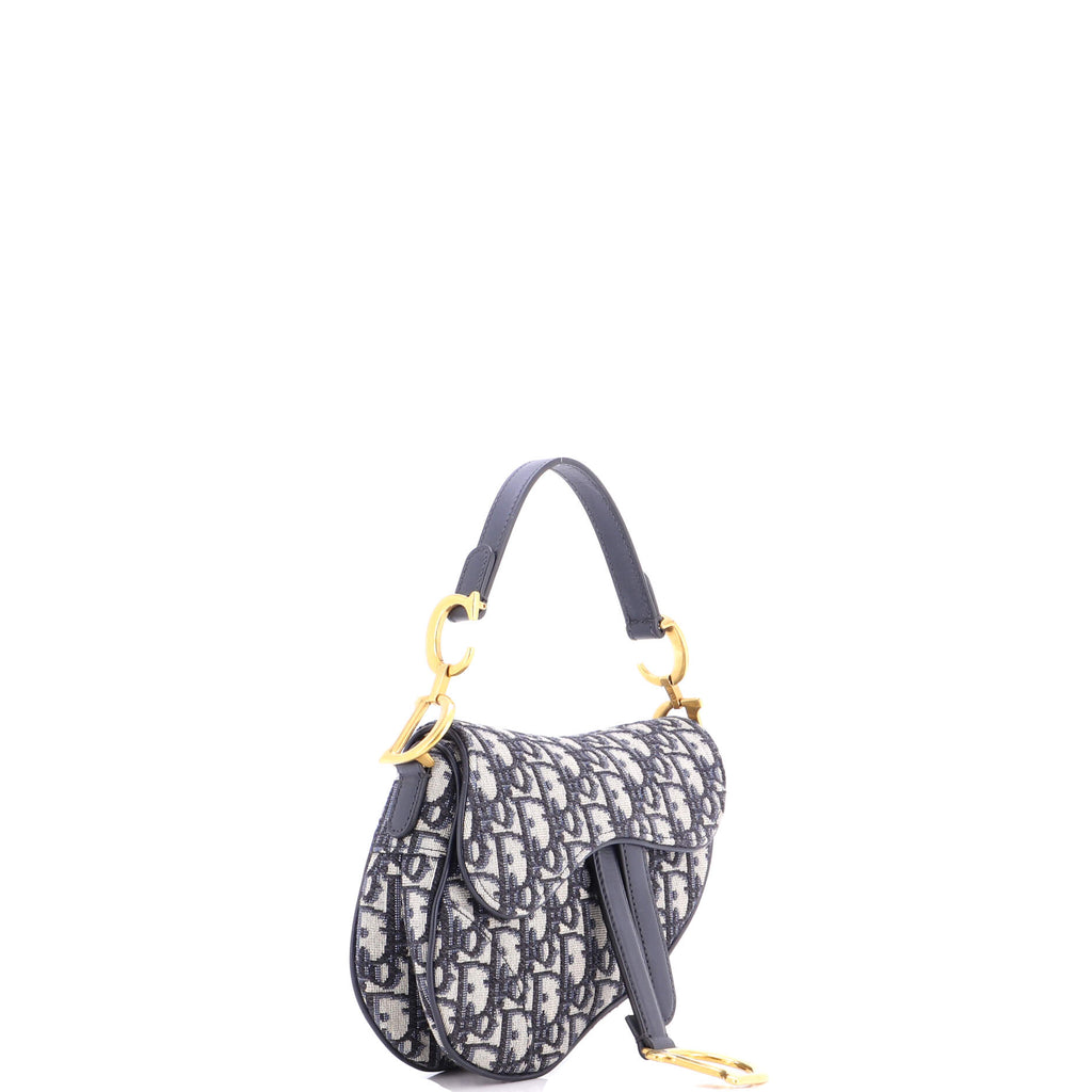 Saddle Handbag Oblique Canvas Mini
