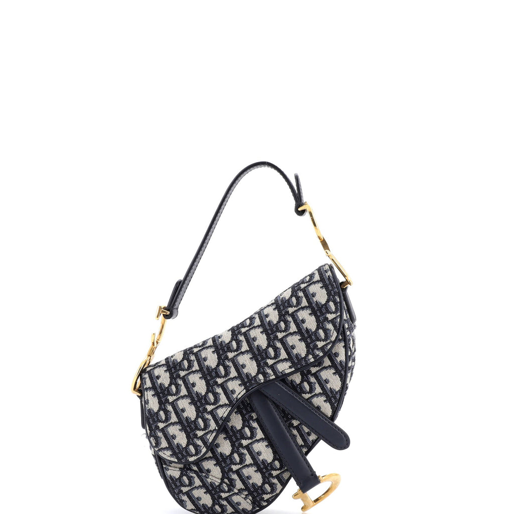 Saddle Handbag Oblique Canvas Mini