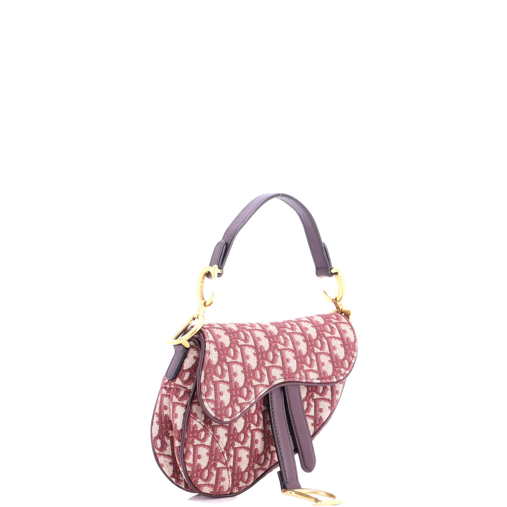 Saddle Handbag Oblique Canvas Mini