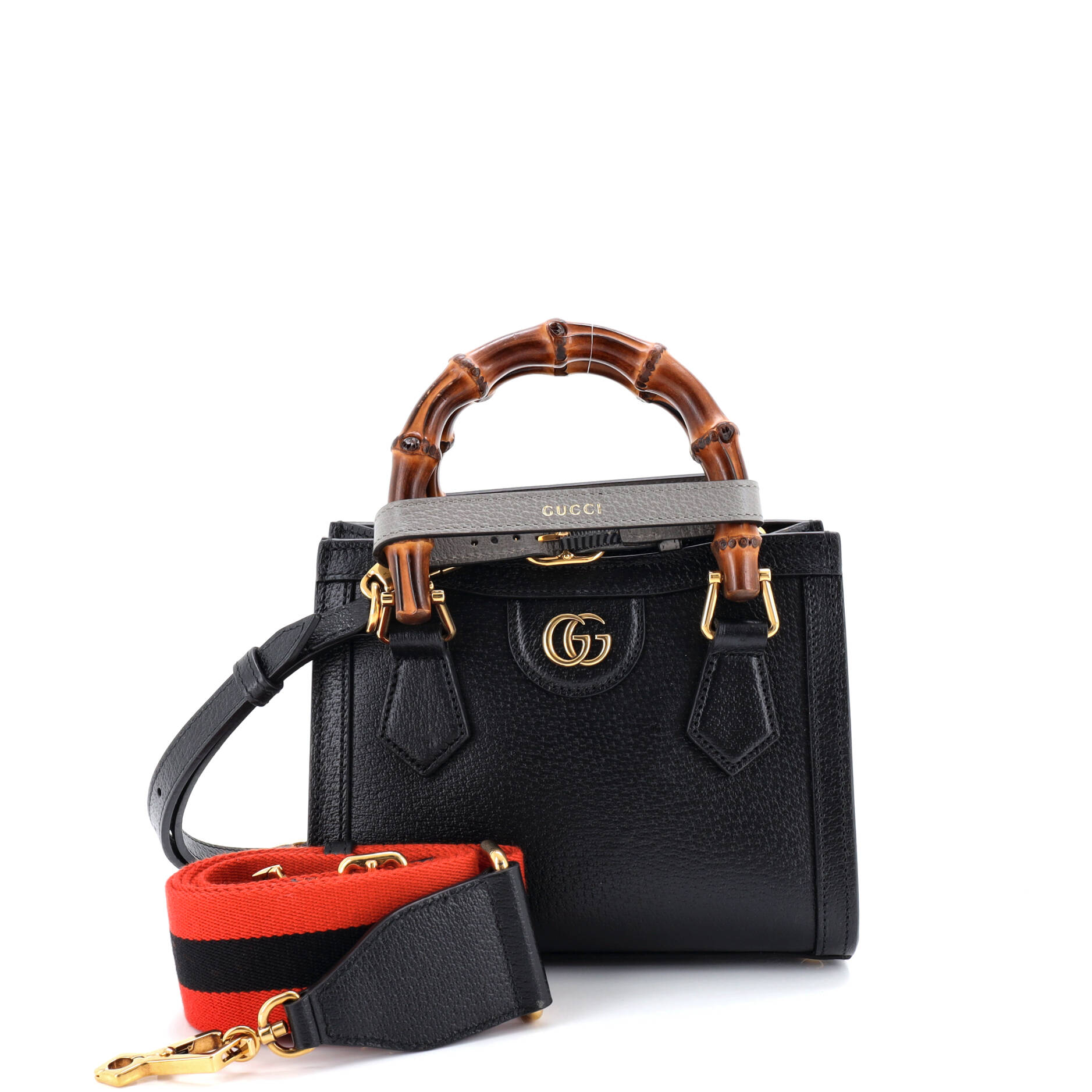 Diana NM Bamboo Handle Tote Leather Mini