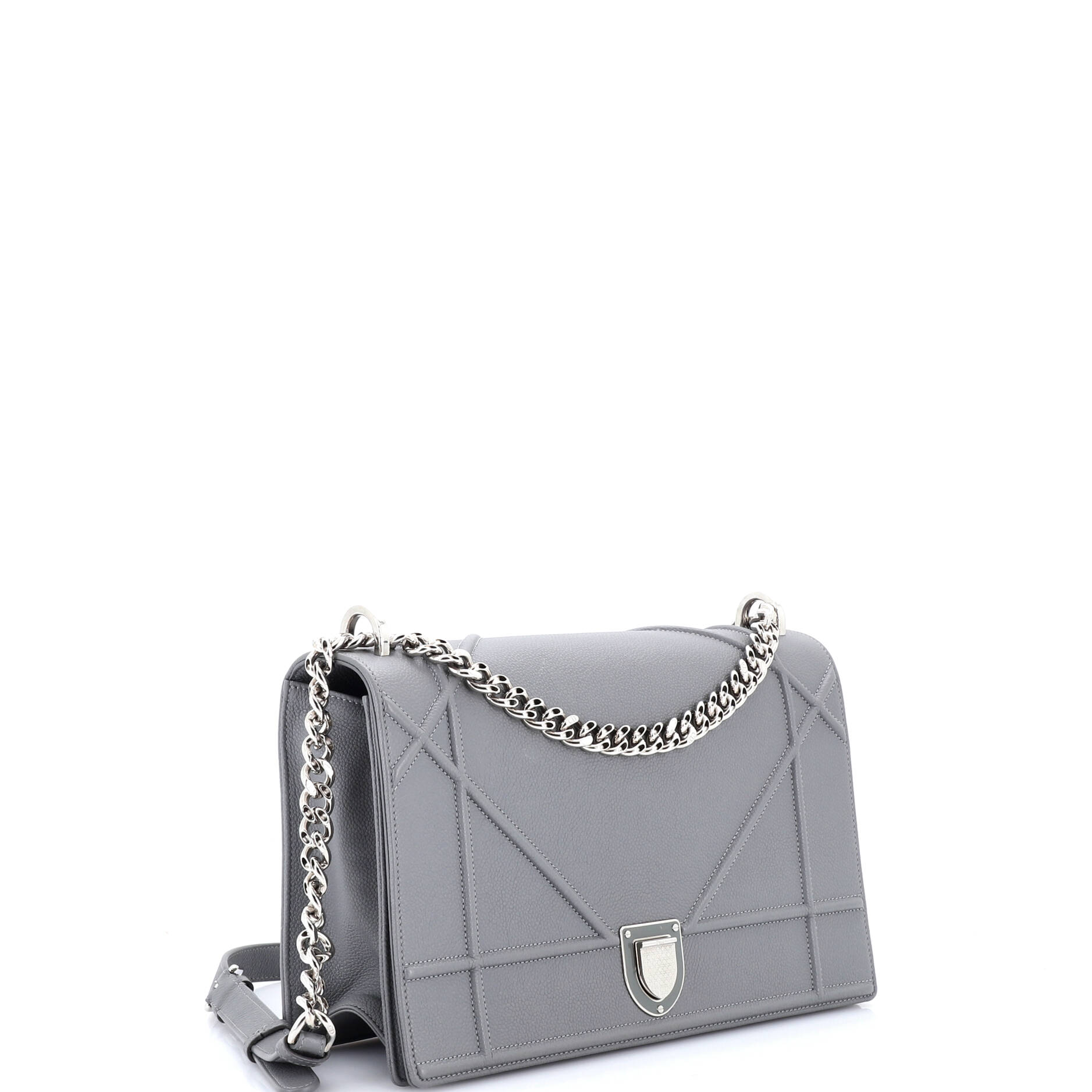 Diorama Flap Bag Grained Calfskin Large
