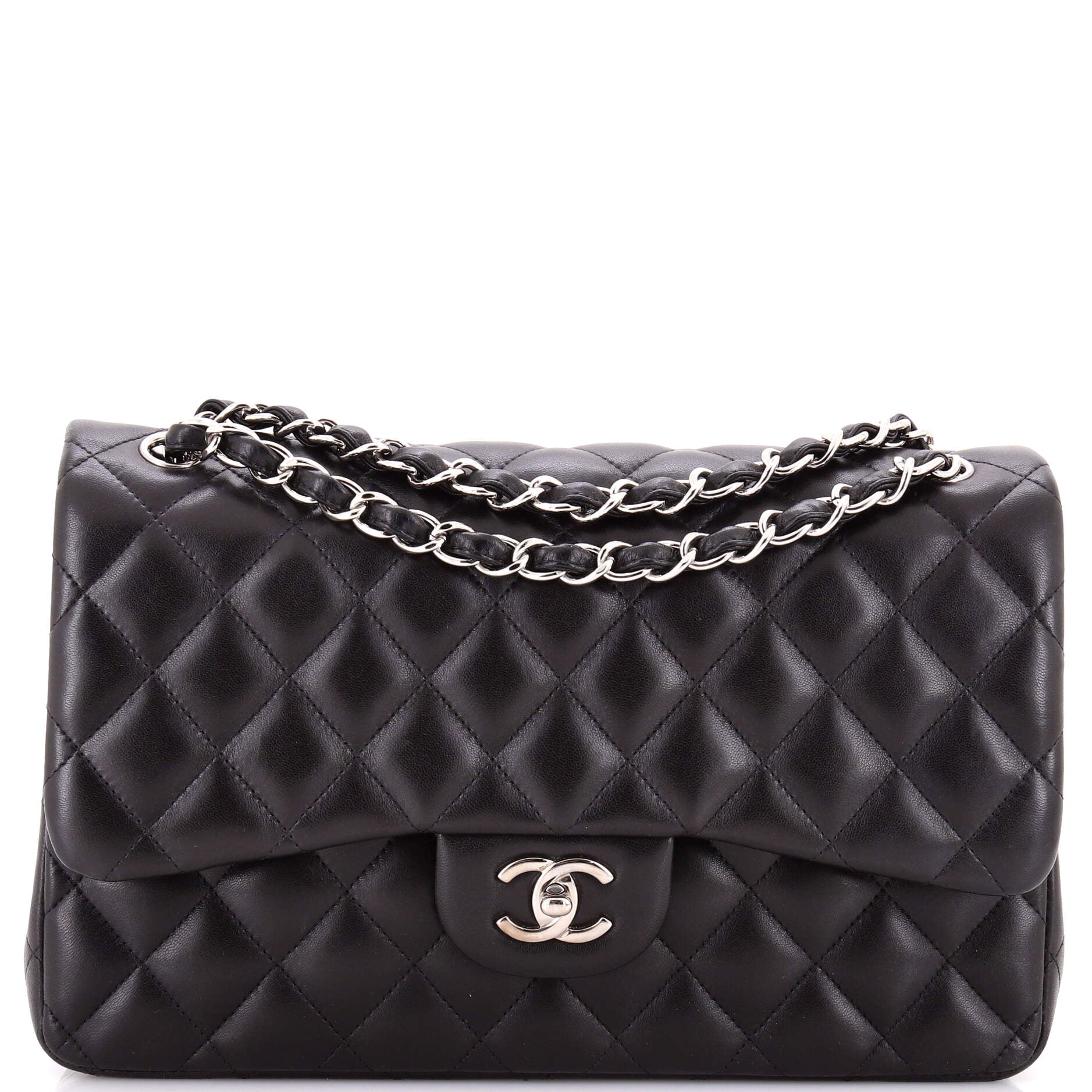 Classic Double Flap Bag Quilted Lambskin Jumbo