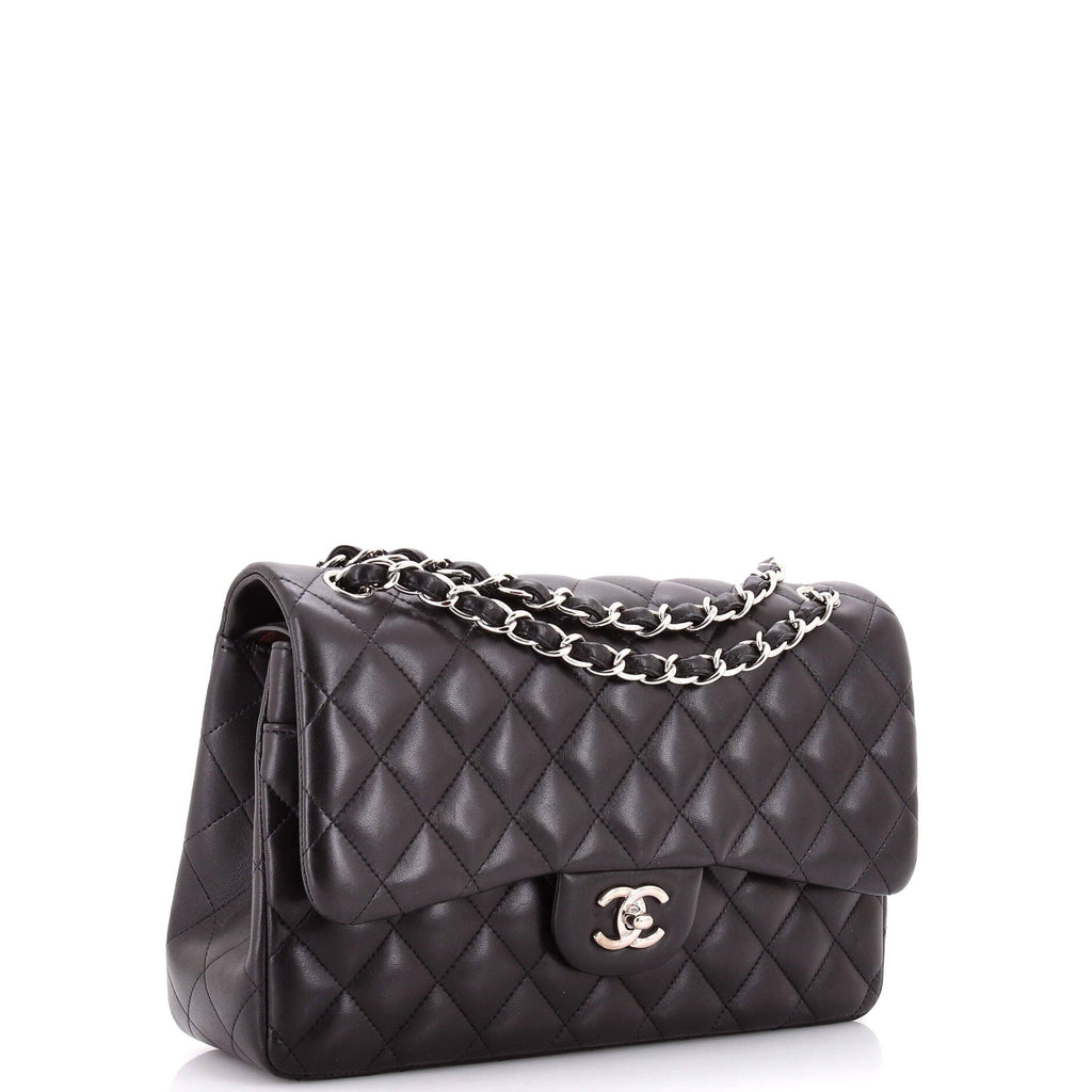 Classic Double Flap Bag Quilted Lambskin Jumbo