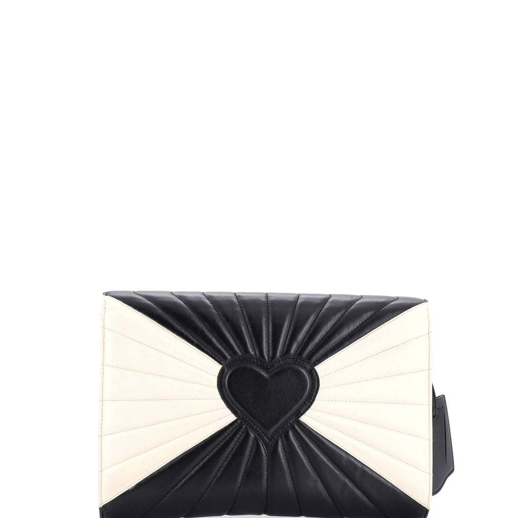 Queen Margaret Clutch Colorblock Leather