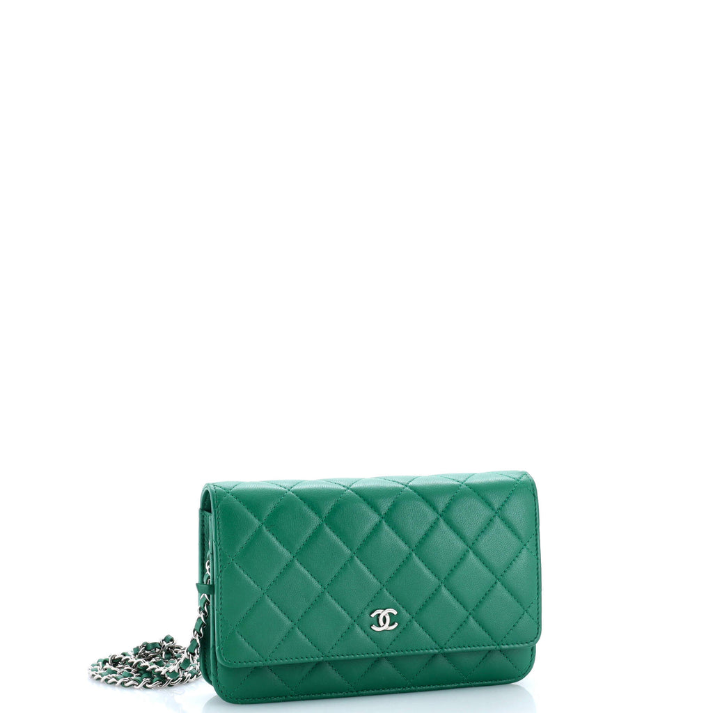 Wallet on Chain Quilted Lambskin