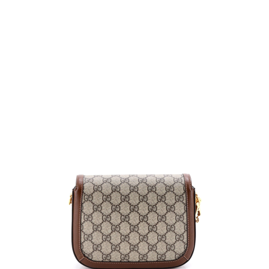 Horsebit 1955 Shoulder Bag GG Coated Canvas with Leather Mini