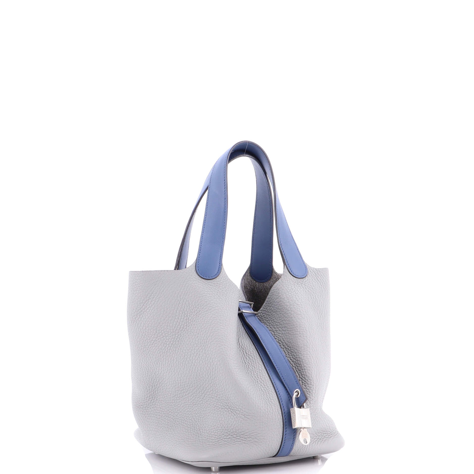Bicolor Picotin Lock Bag Clemence with Swift MM