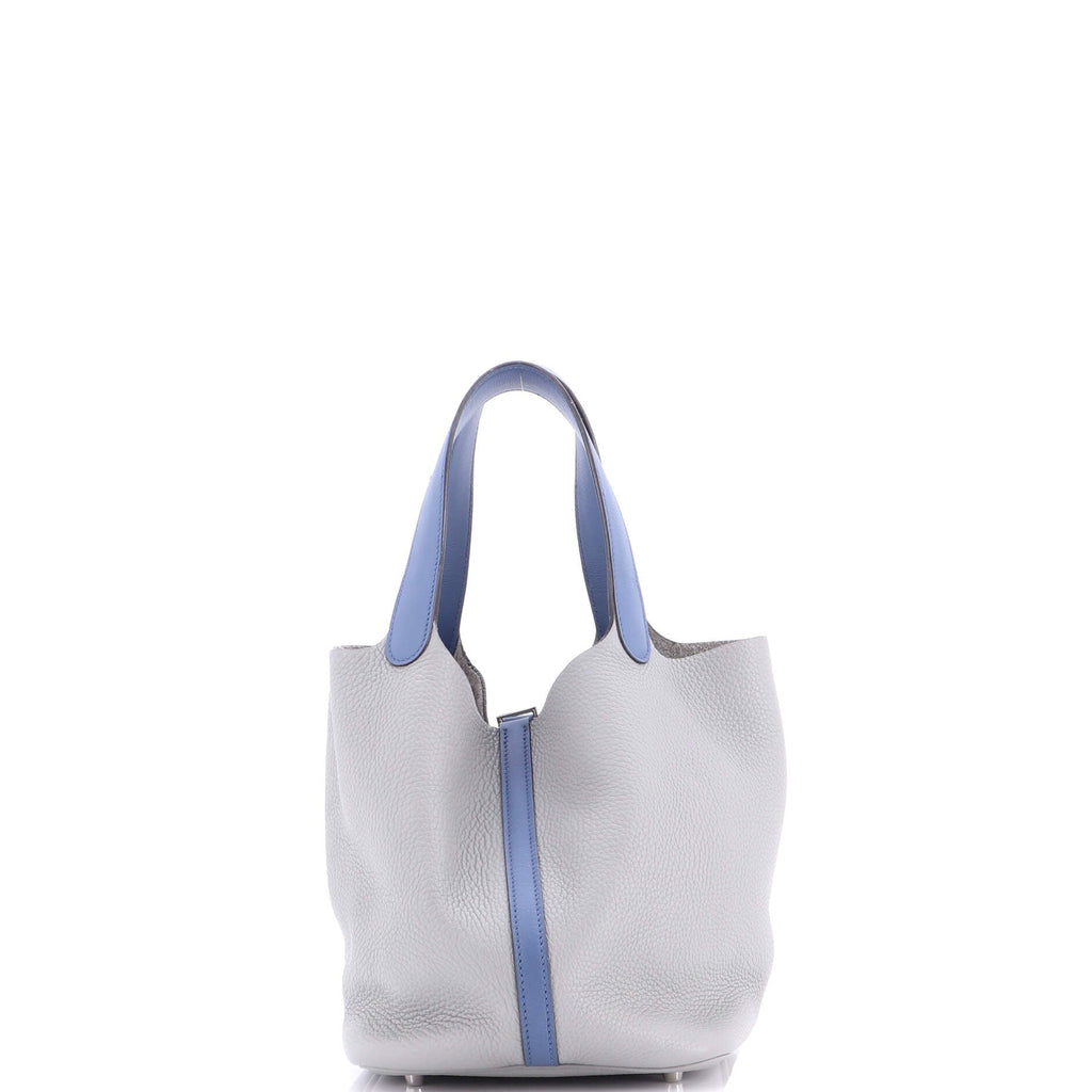 Bicolor Picotin Lock Bag Clemence with Swift MM