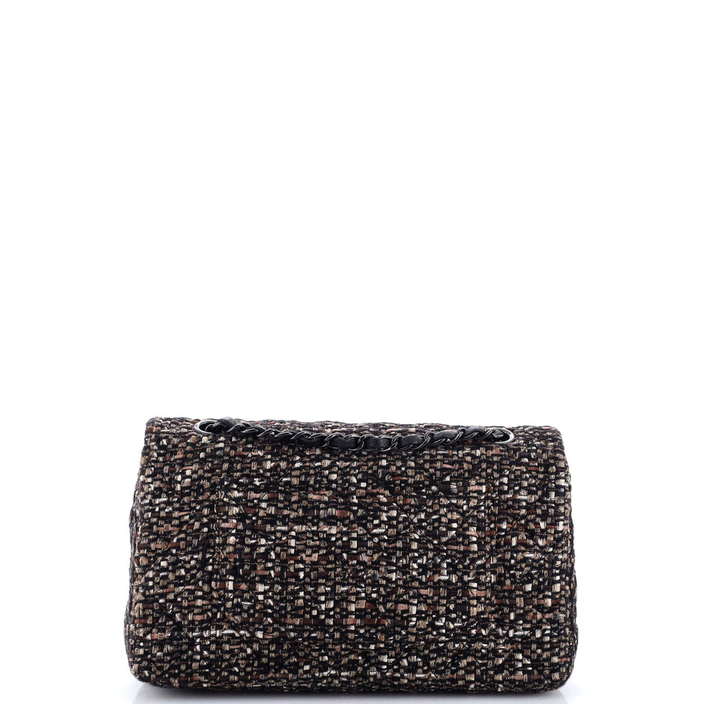 Classic Double Flap Bag Quilted Tweed Medium