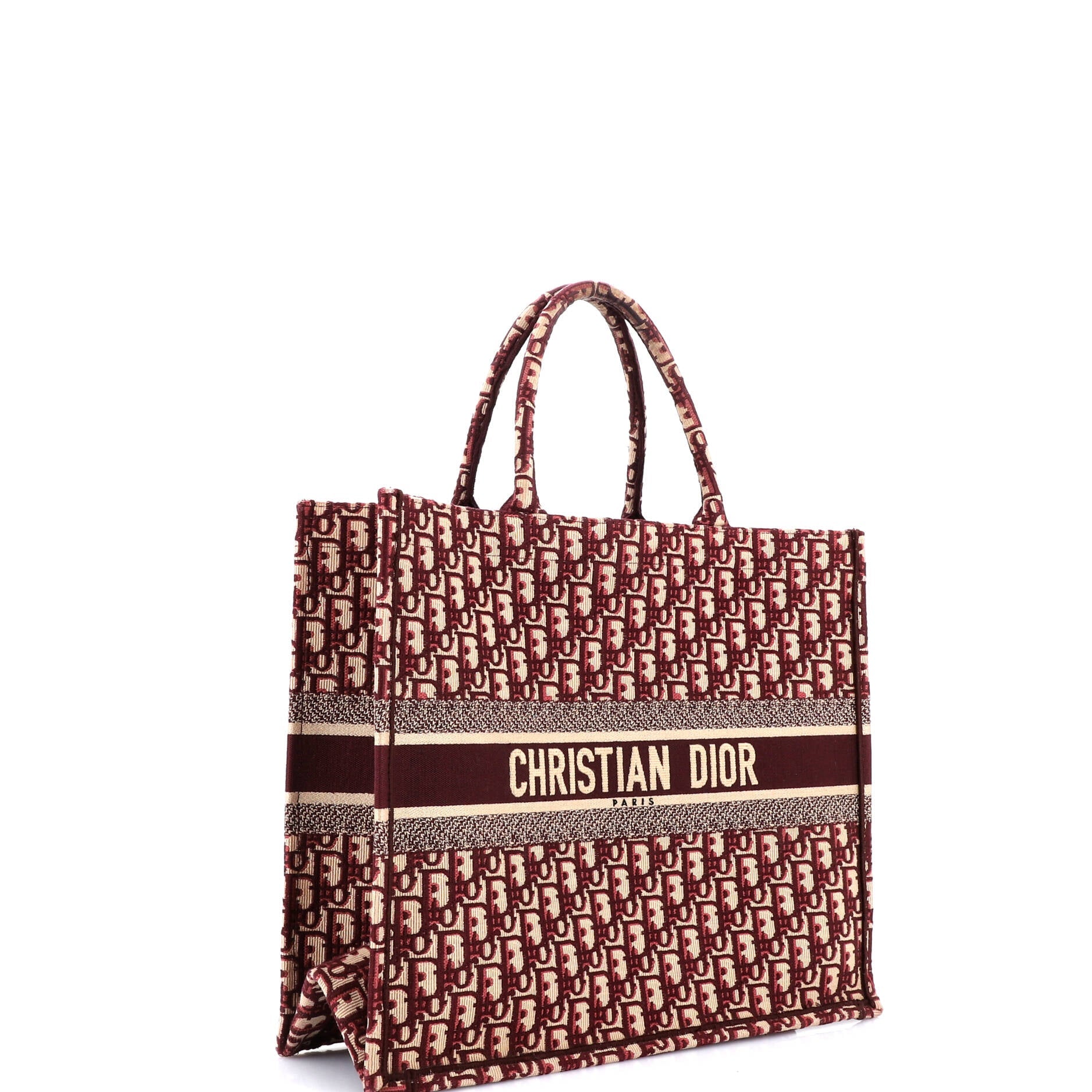 Book Tote Oblique Canvas Large