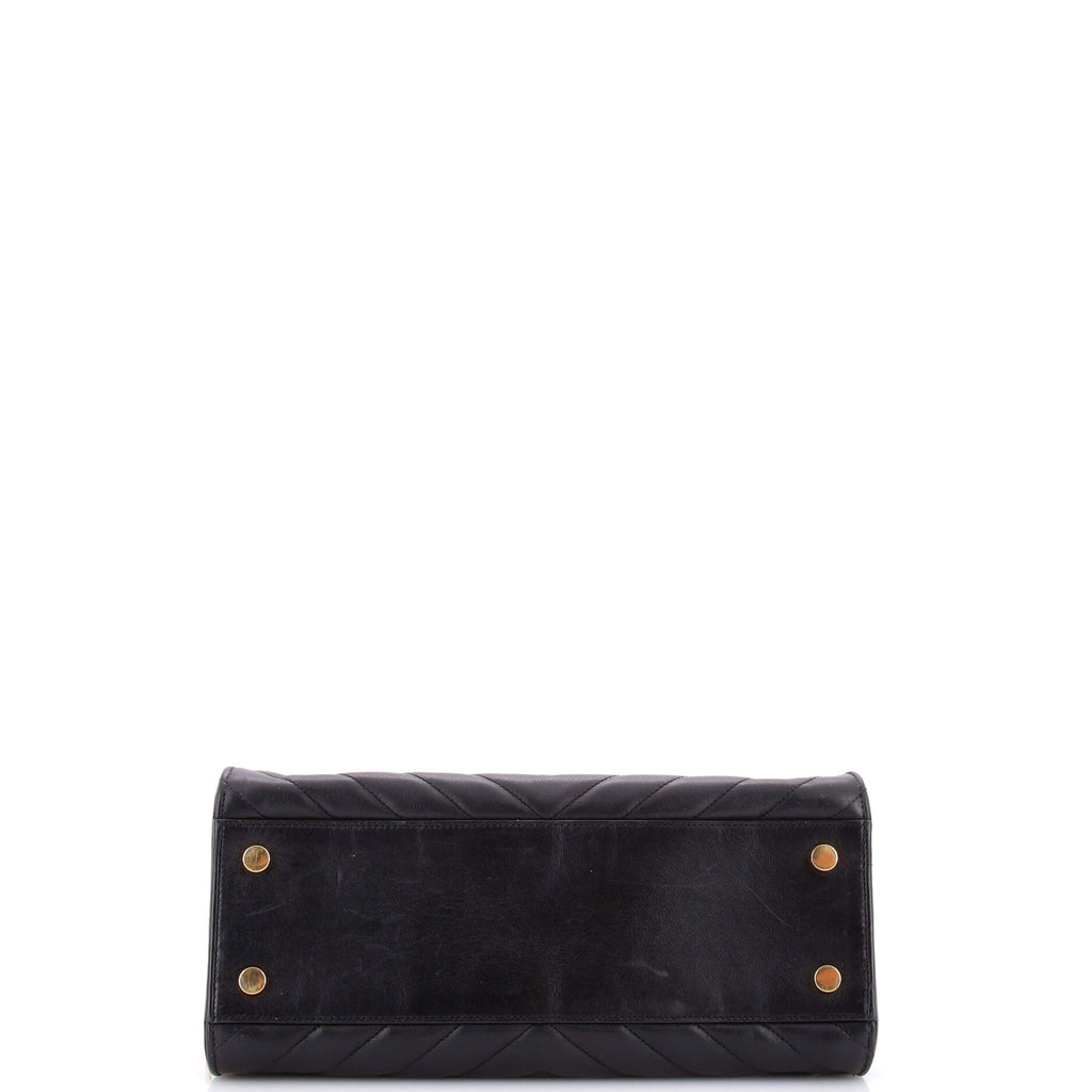 Monogram Cabas Matelasse Chevron Leather Small