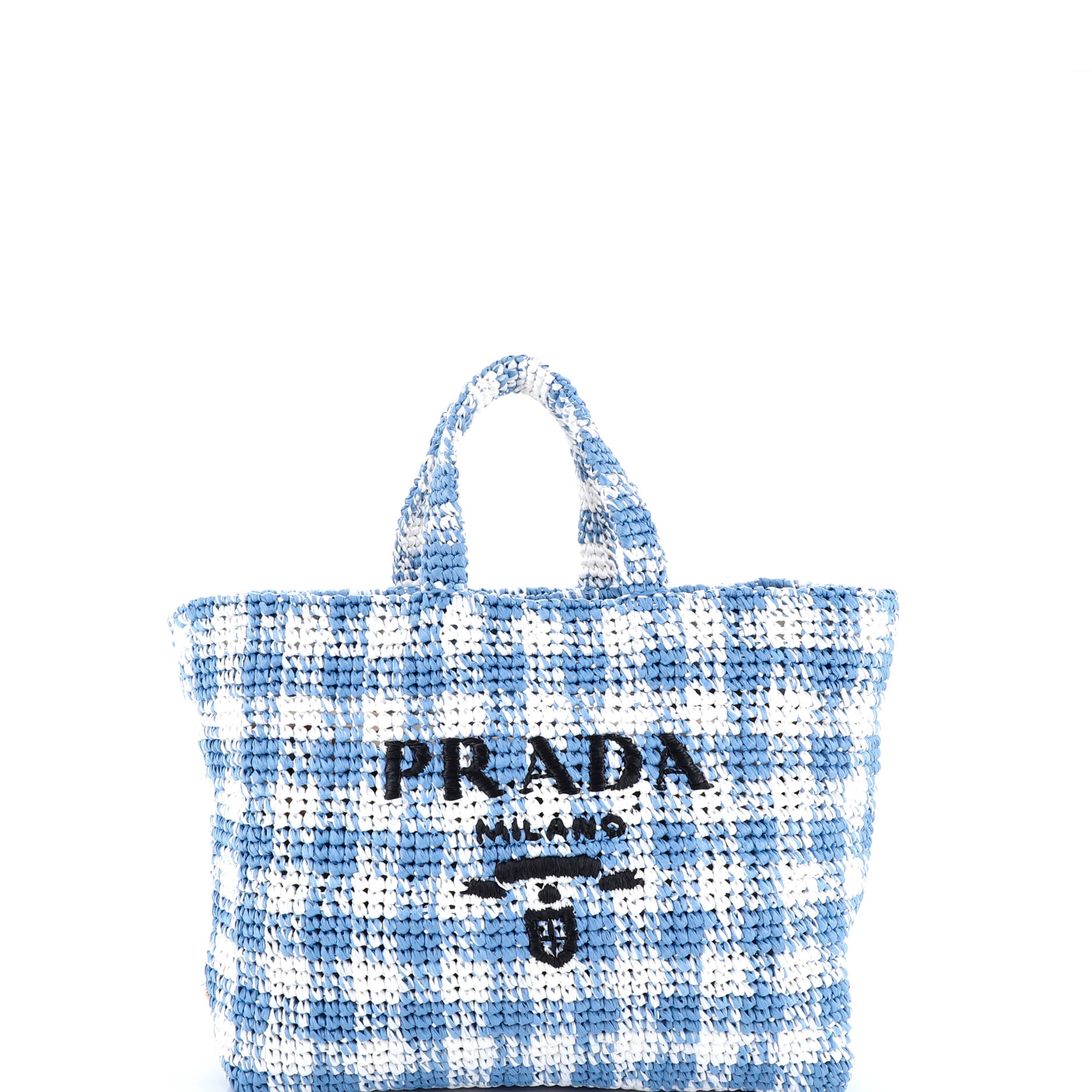 Logo Tote Raffia Large