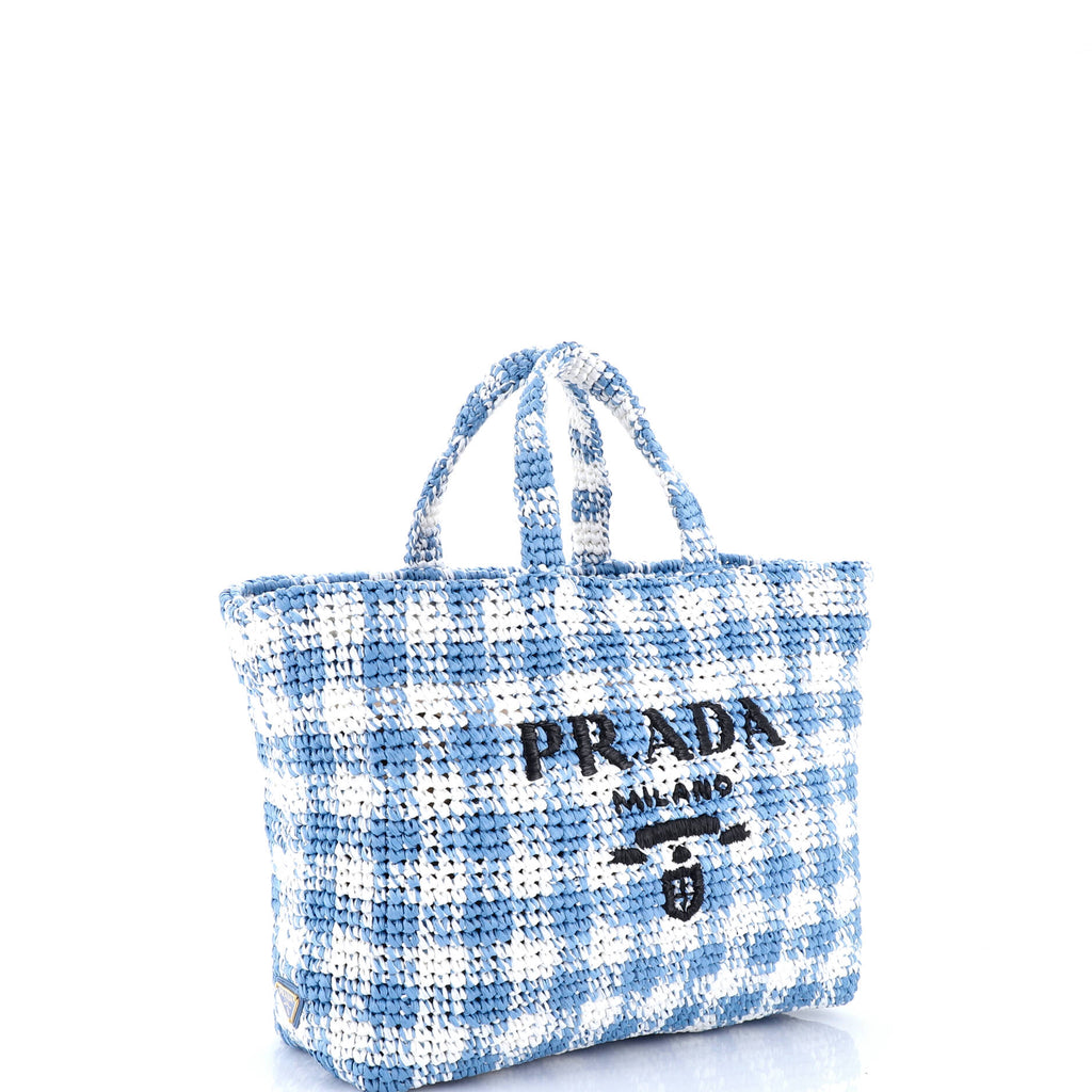 Logo Tote Raffia Large