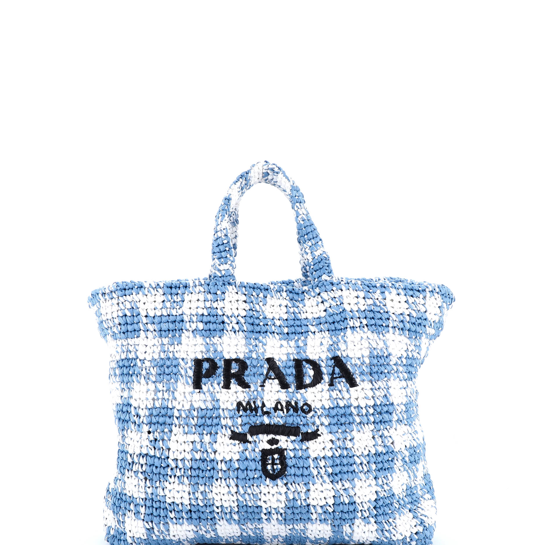 Logo Tote Raffia Large