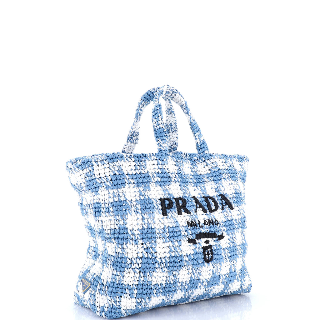 Logo Tote Raffia Large